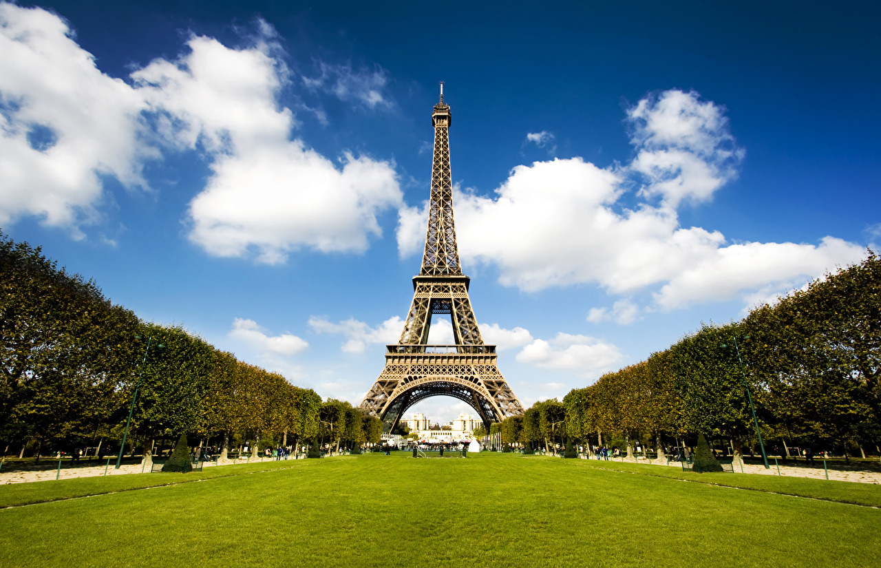 Desktop Wallpaper Paris Eiffel Tower France Parks Cities