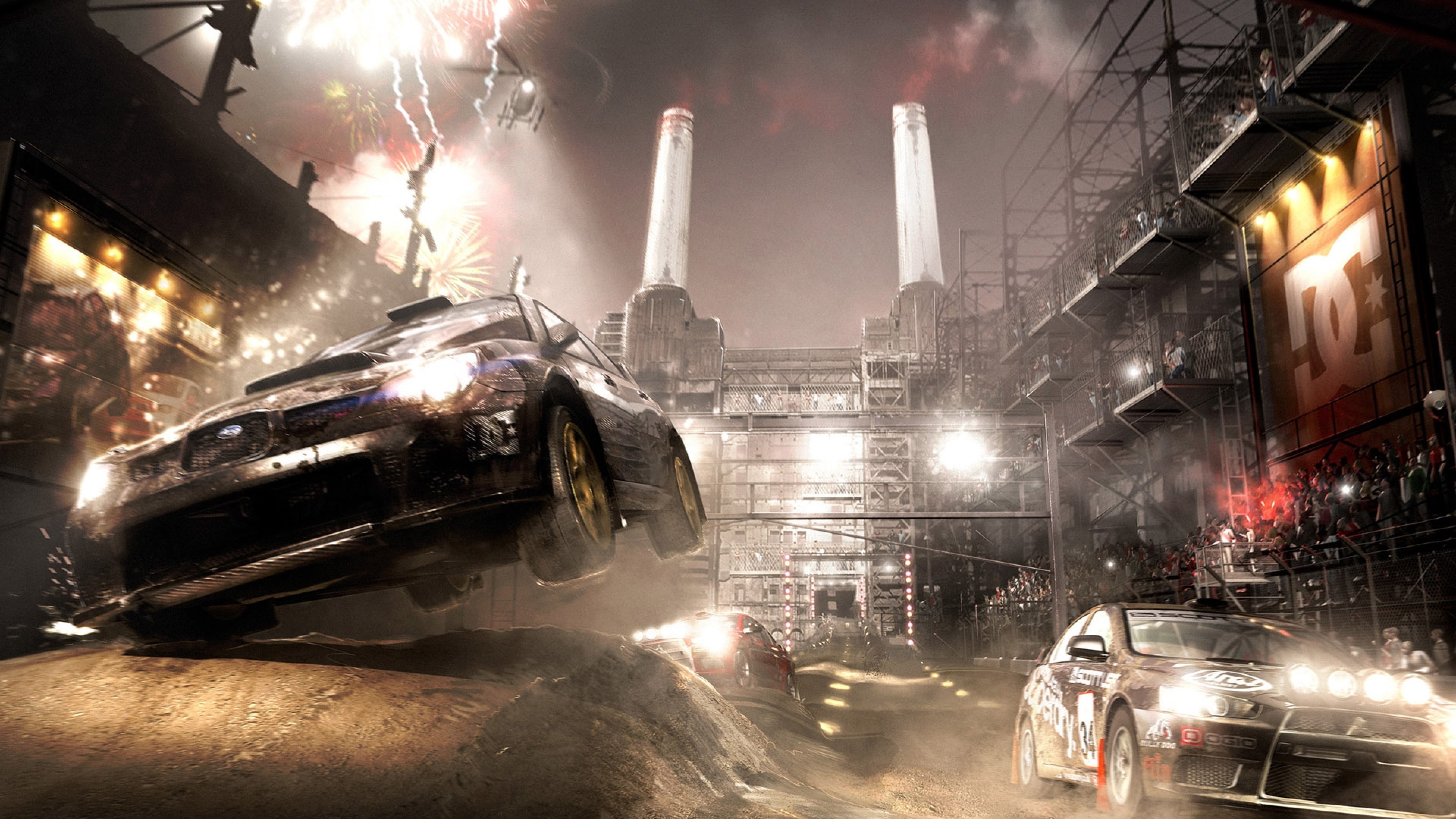 Wallpaper Dirt 3, Racing Video Game, pc Game, Car, Explosion, Background Free Image