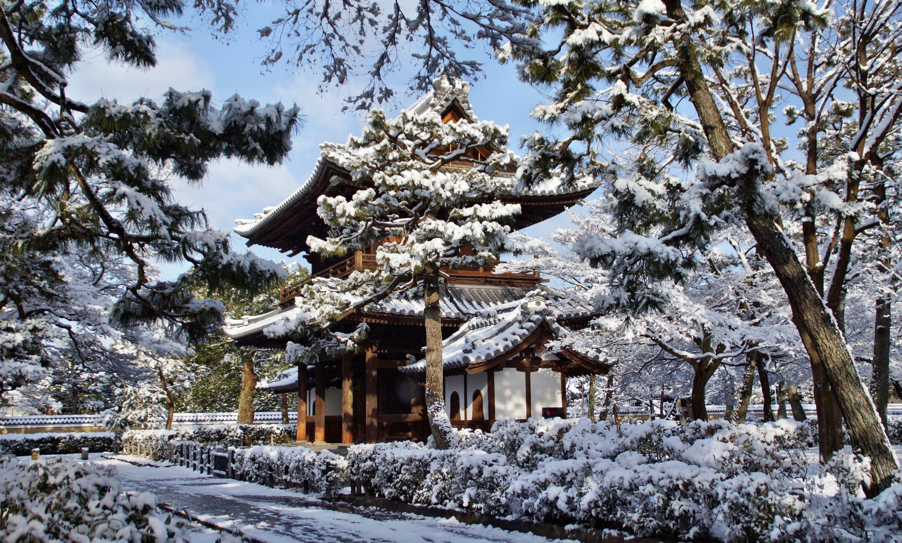 Religious Kennin Ji Temple HD Wallpaper