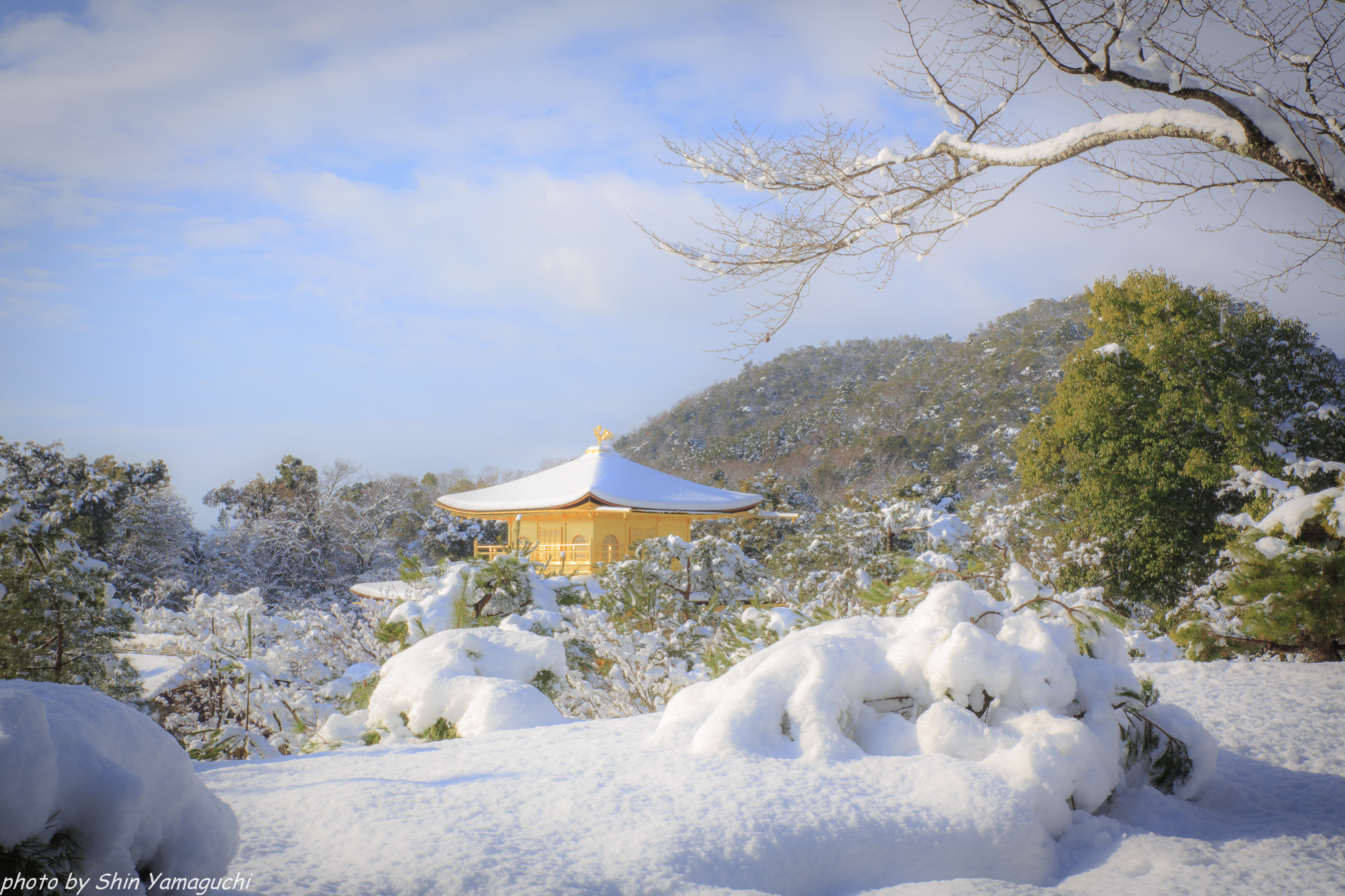 Wallpaper, winter, snow, Japan, Canon, temple, eos, Kyoto, tamron, kinkakuji, a007, 5dmarkiii 5368x3578