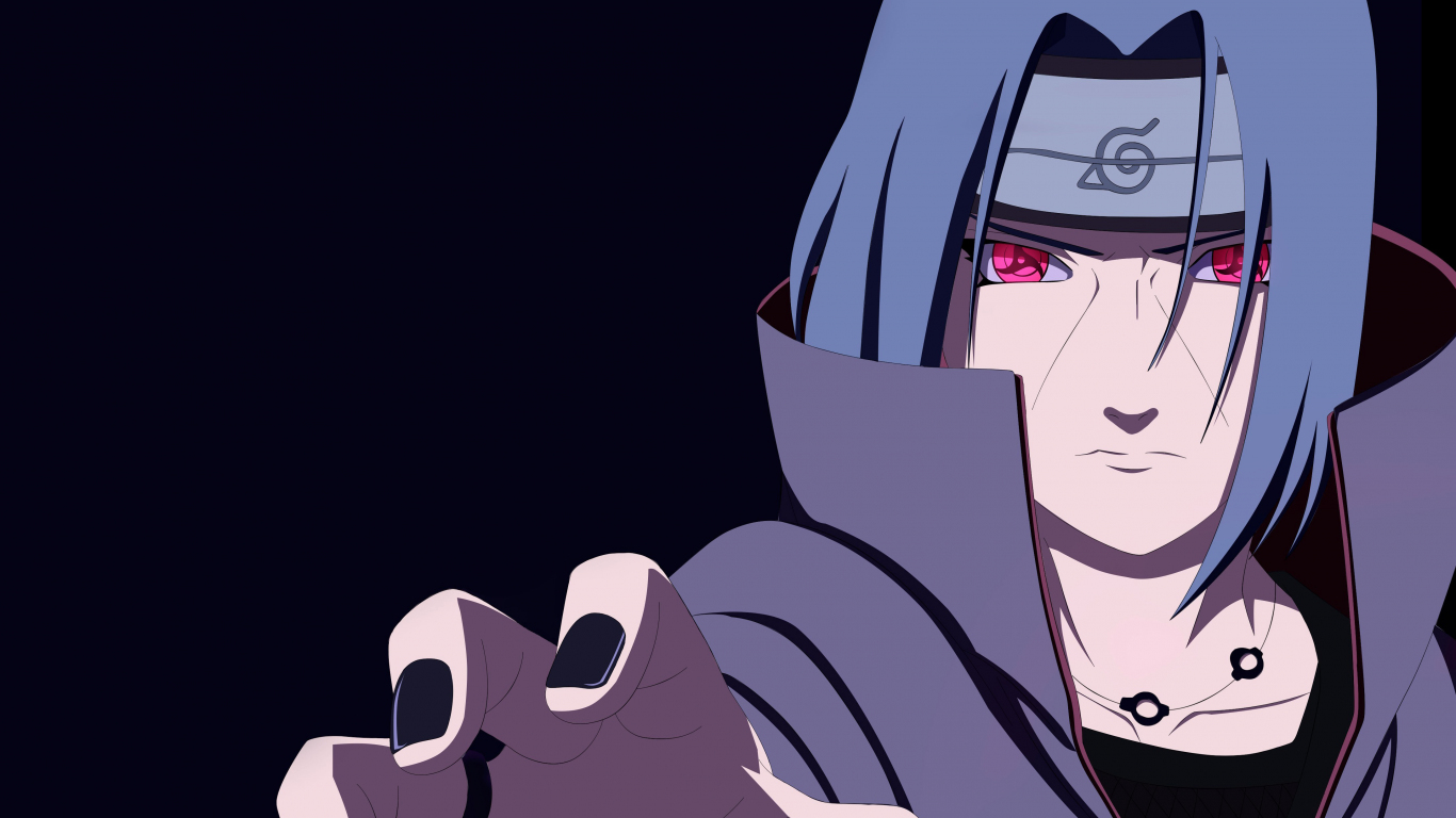 Download 1366x768 Wallpaper Naruto, Uchiha Itachi, Mangekyou Sharingan, Tablet, Laptop, 1366x768 HD Image, Background, 1507