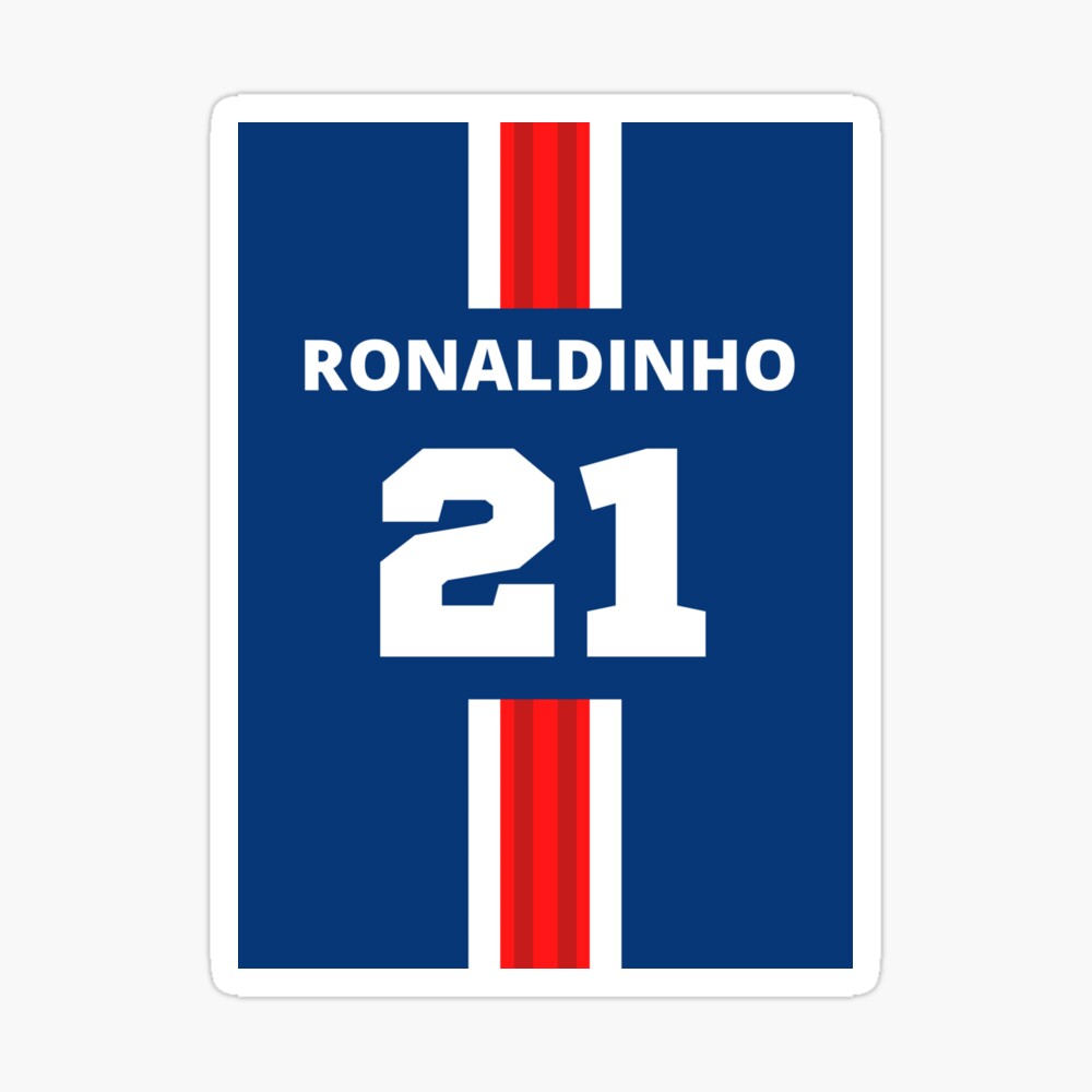 Ronaldinho PSG Shirt 21 iPhone Cover Case Poster