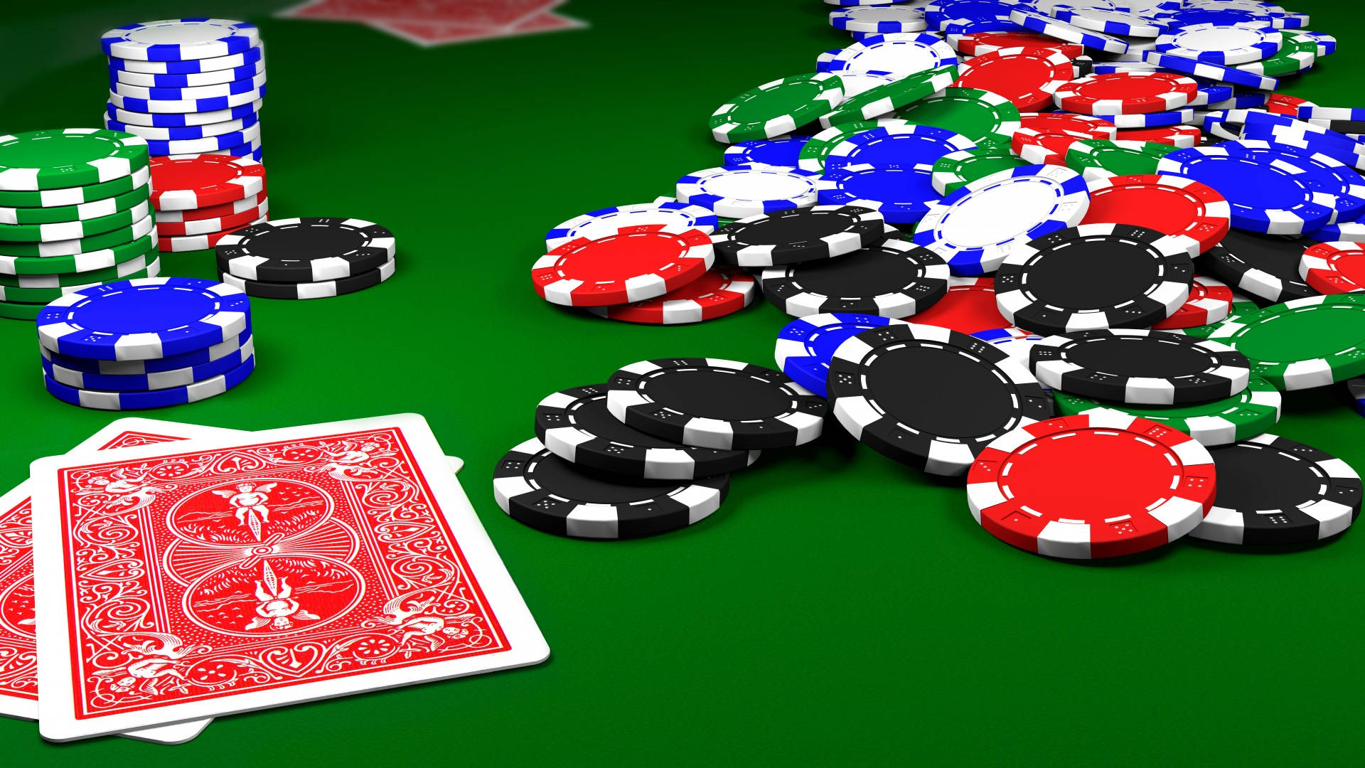 Download Poker Table Close Up Image Wallpaper