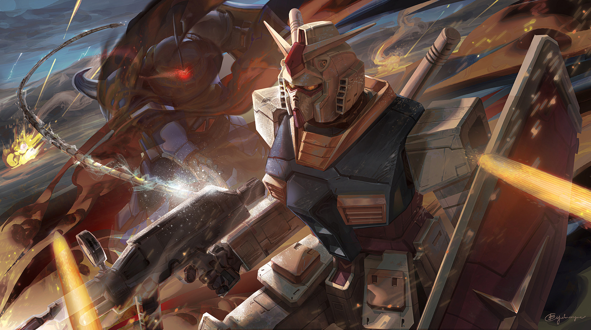 Download Mecha Anime Gundam HD Wallpaper by B.c.N.y