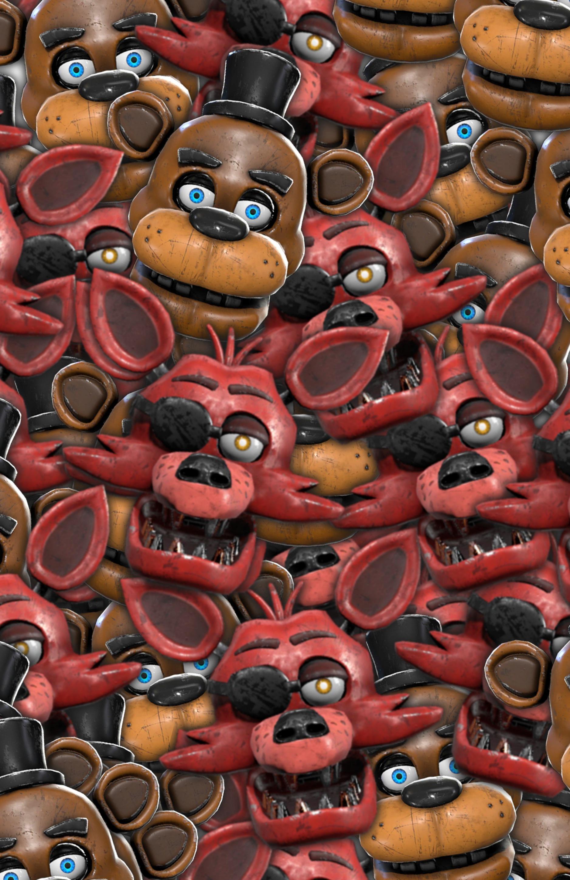 Heres a fanmade phone wallpaper for you to use of freddy and foxy