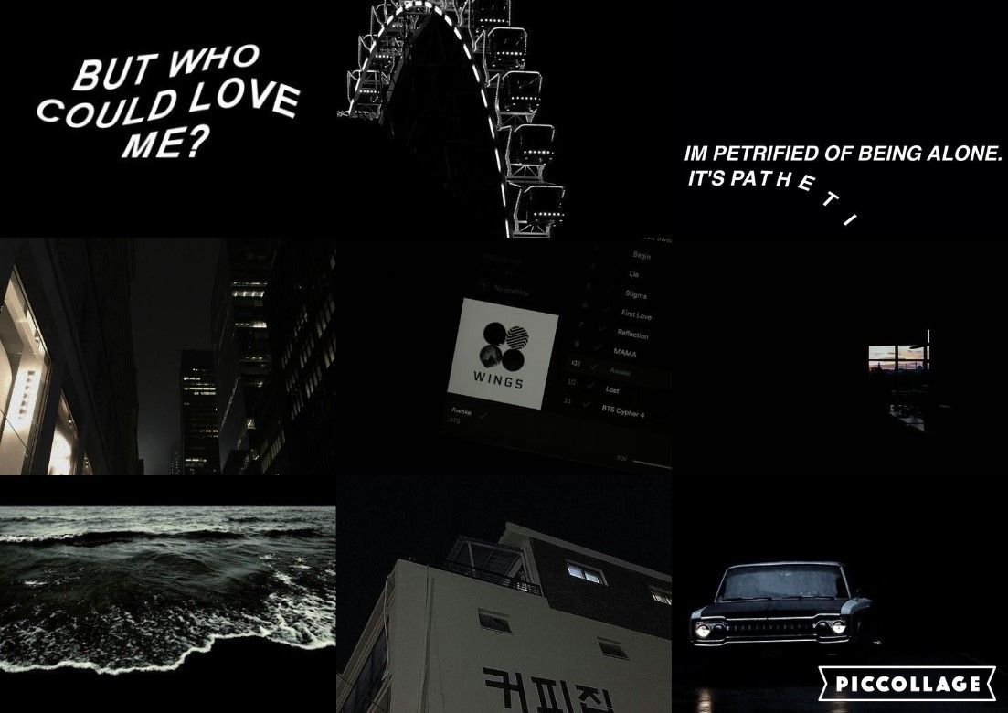 black desktop aesthetic grunge bts. Aesthetic grunge, Phone wallpaper, iPhone background