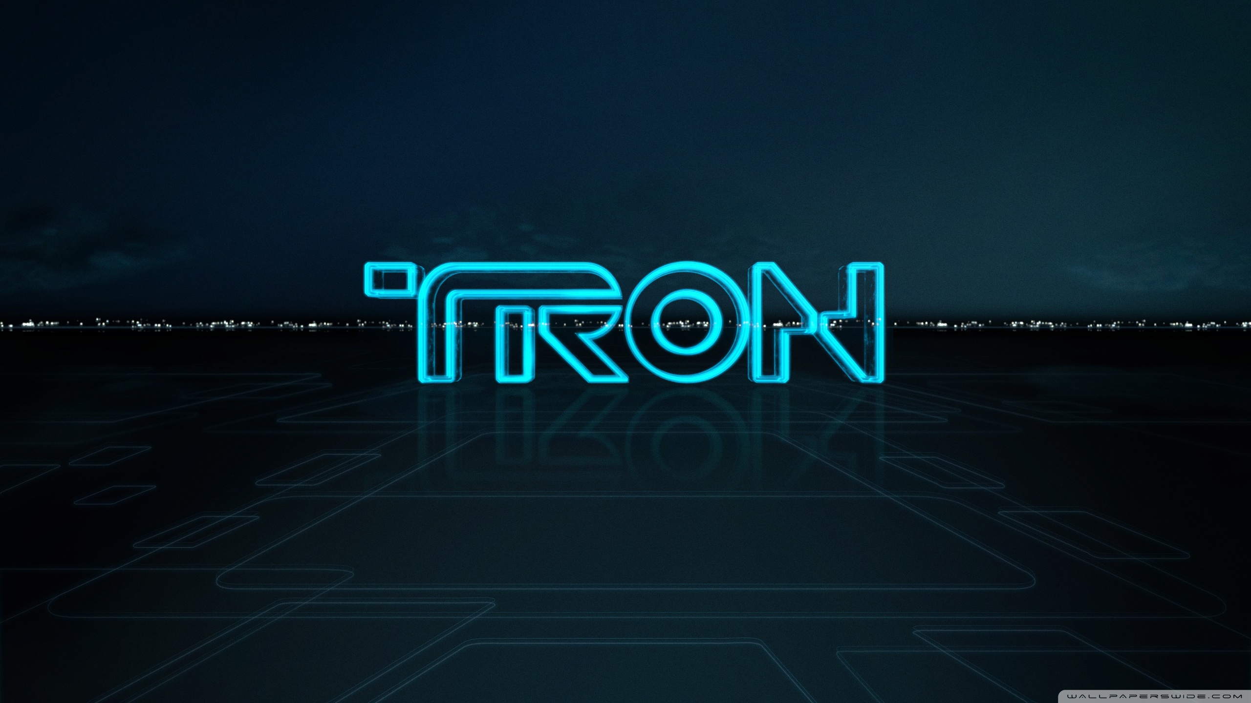 Tron Logo Ultra HD Desktop Background Wallpaper for 4K UHD TV, Multi Display, Dual Monitor, Tablet