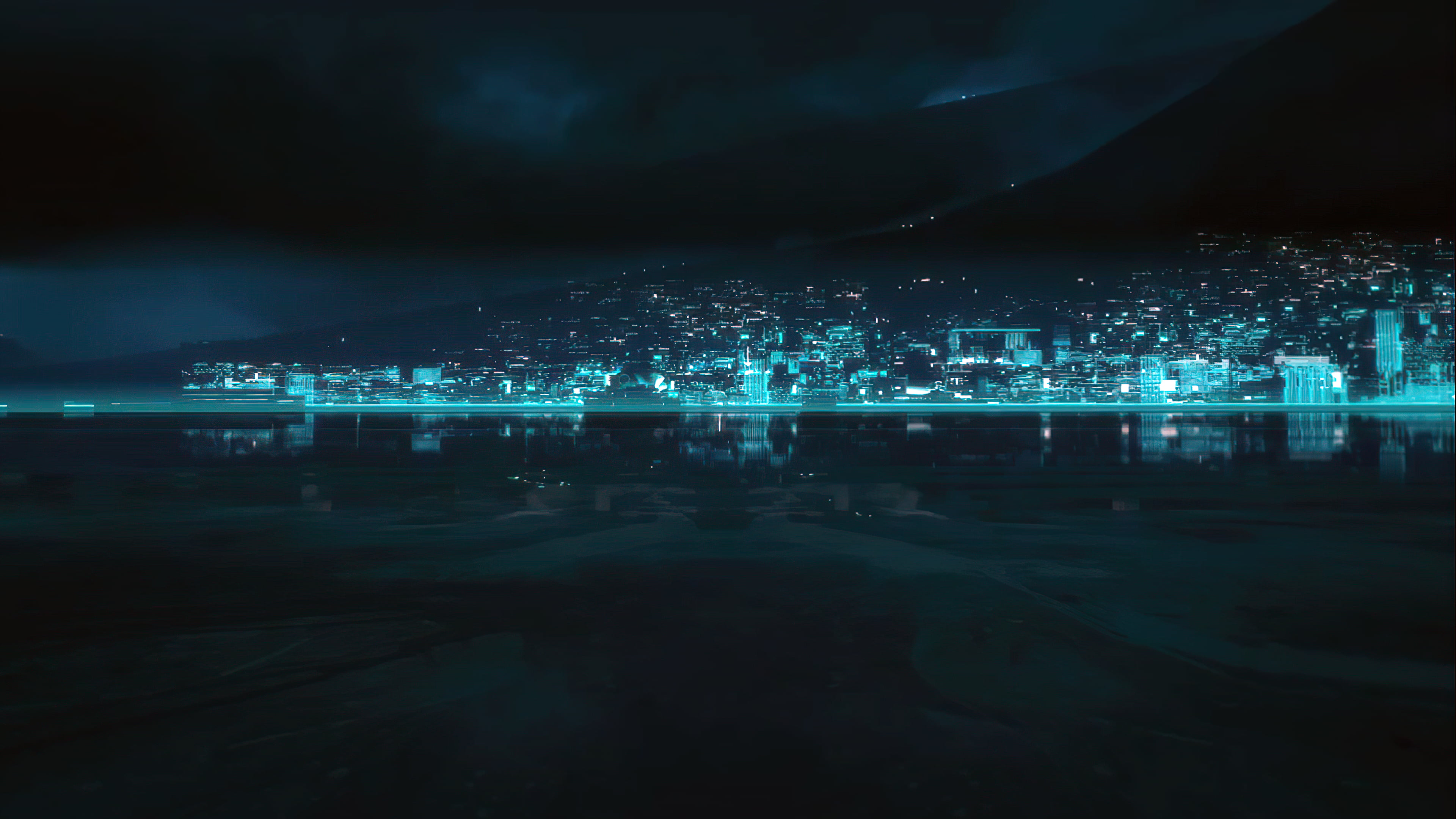 Wallpaper / 4K, city, blue, Tron: Uprising, Tron free download