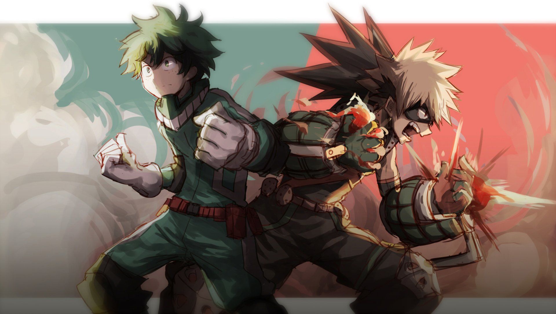Bakugou X Deku Wallpaper