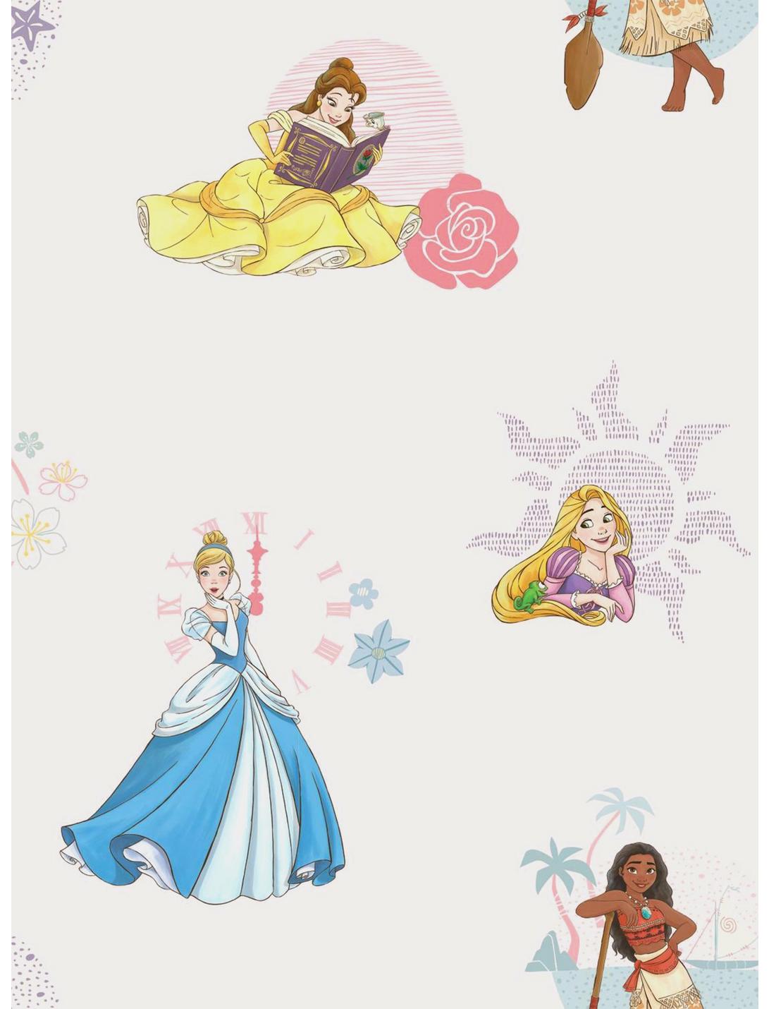Disney Princesses Pink And Blue Power Peel & Stick Wallpaper