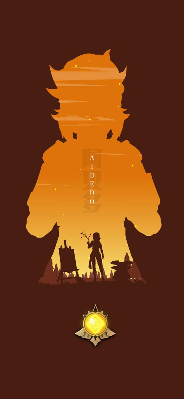 Minimalist Wallpaper Genshin Impact