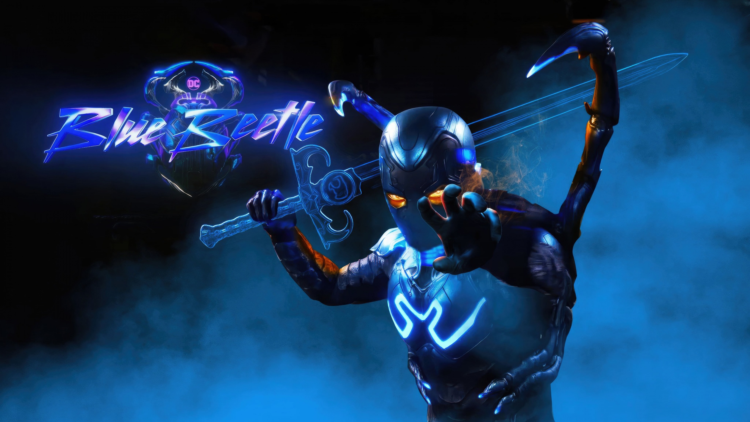 Blue Beetle Wallpaper 4K, Movie poster, DC Comics