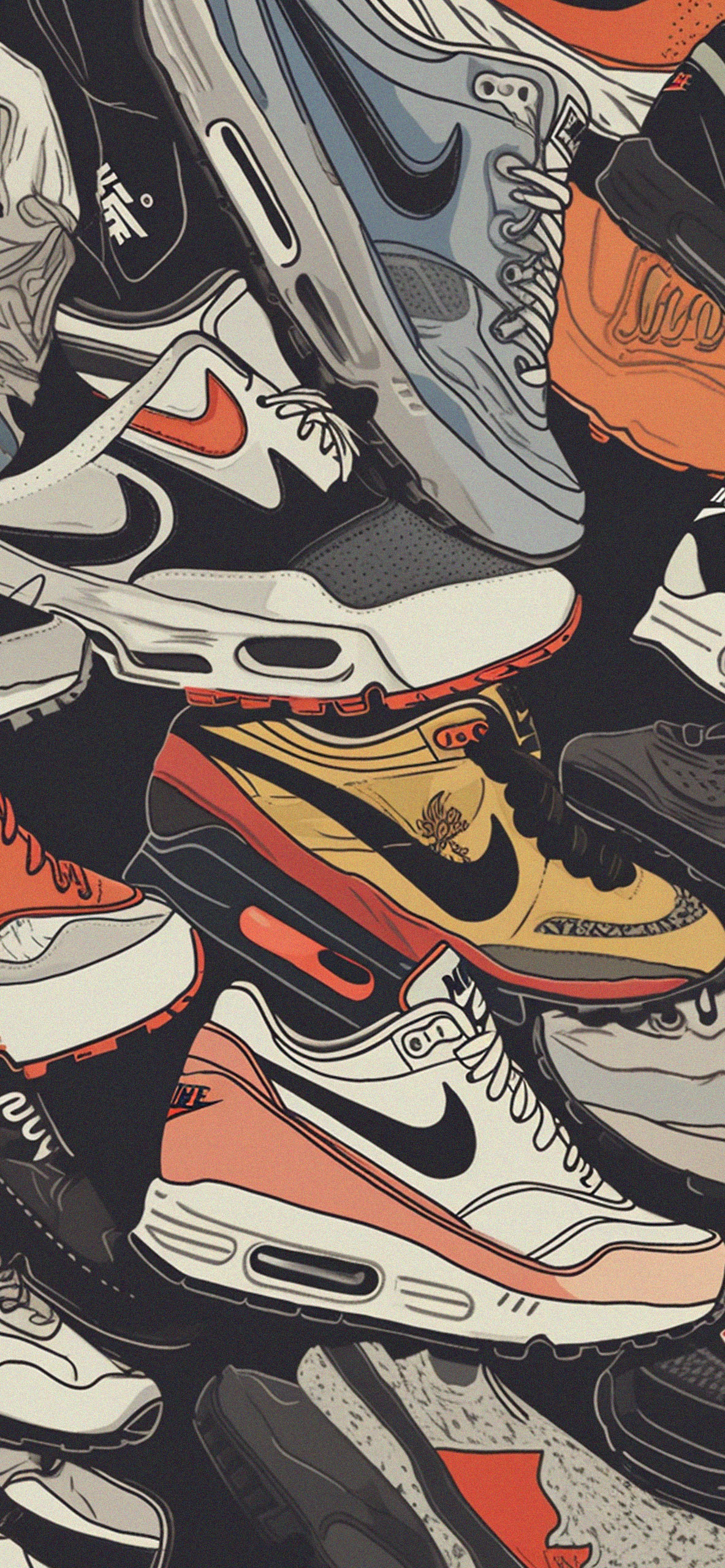 Nike Shoes Pattern Wallpaper