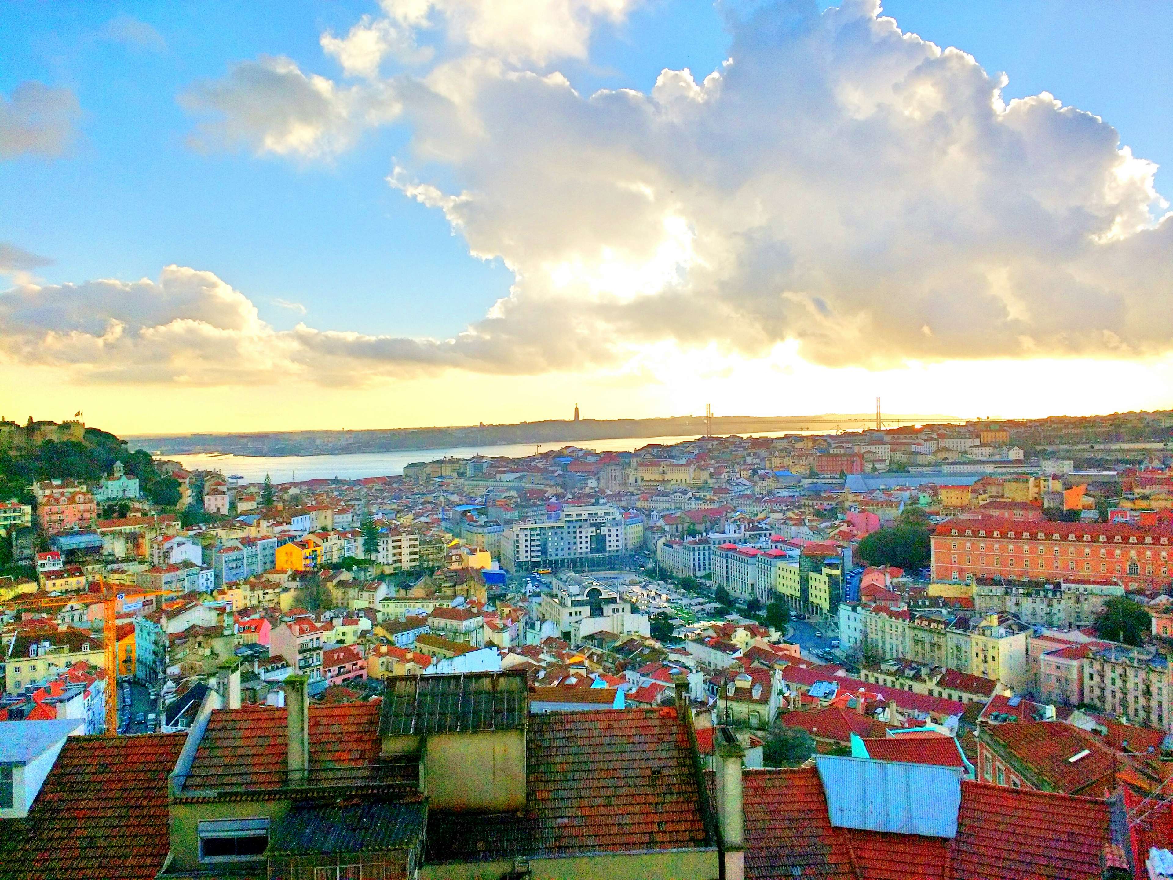 lisboa, lisbon, miradouro 4k Gallery HD Wallpaper