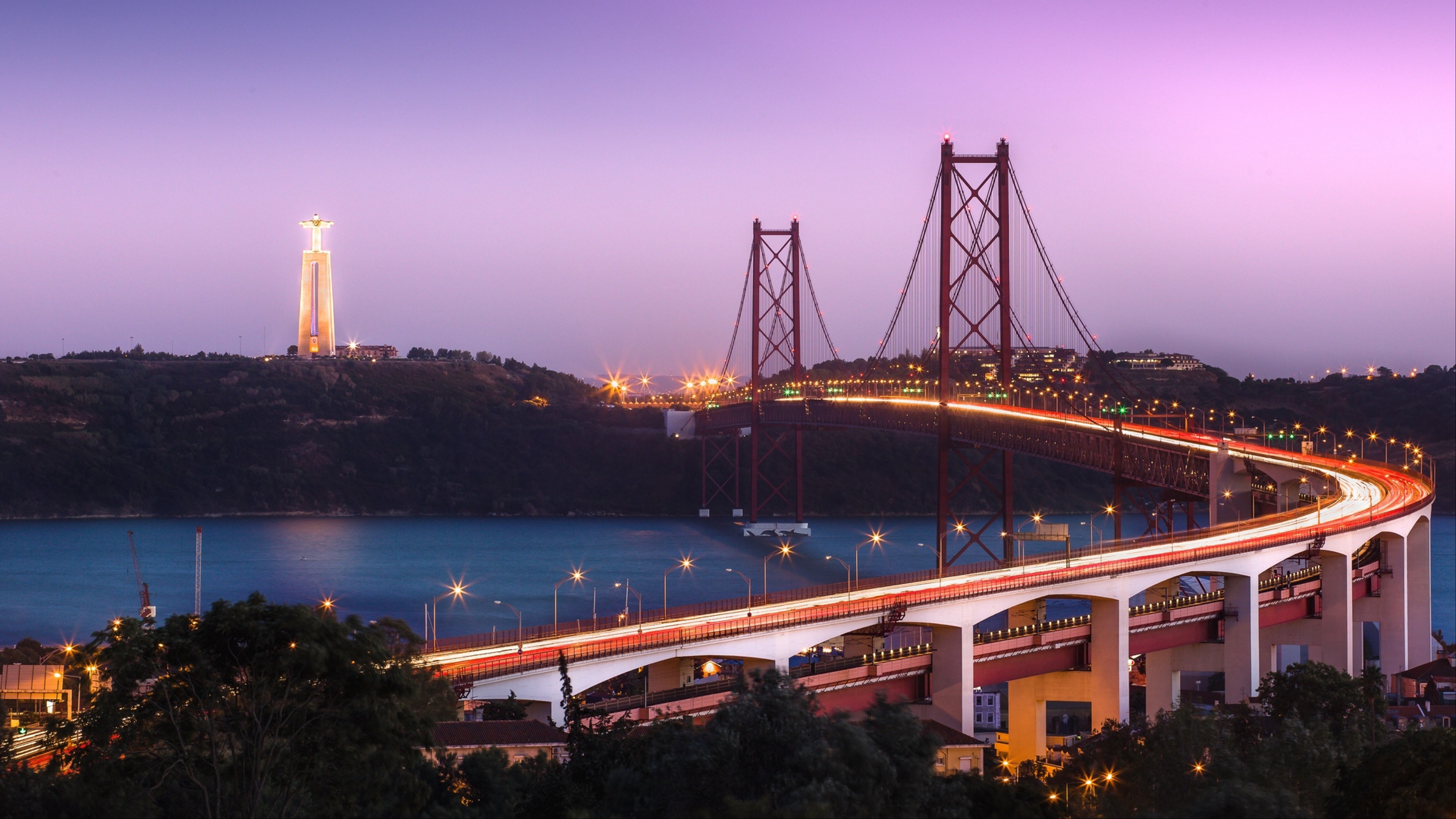 De Abril bridge, Lisbon HD Wallpaper 4K Ultra HD