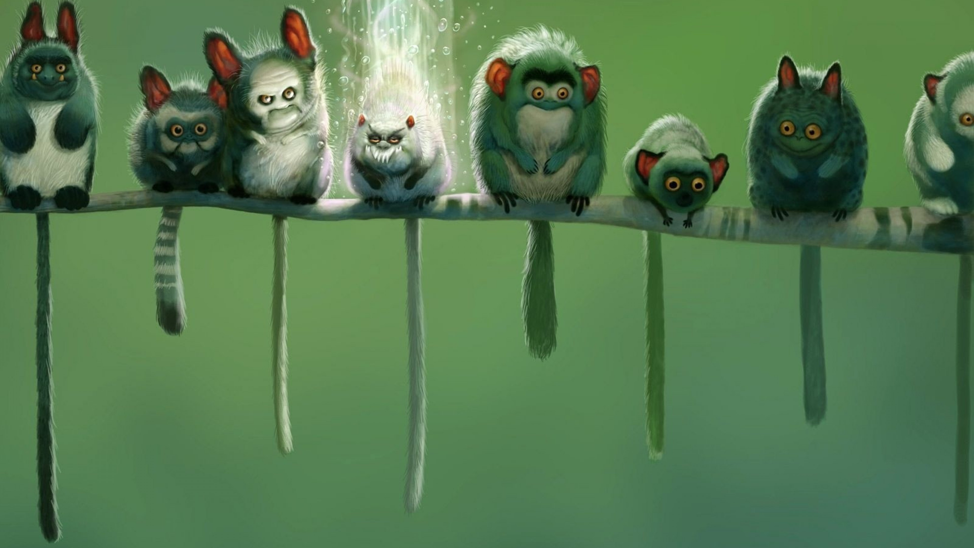 Funny 3D animals HD Wallpaper 4K Ultra HD