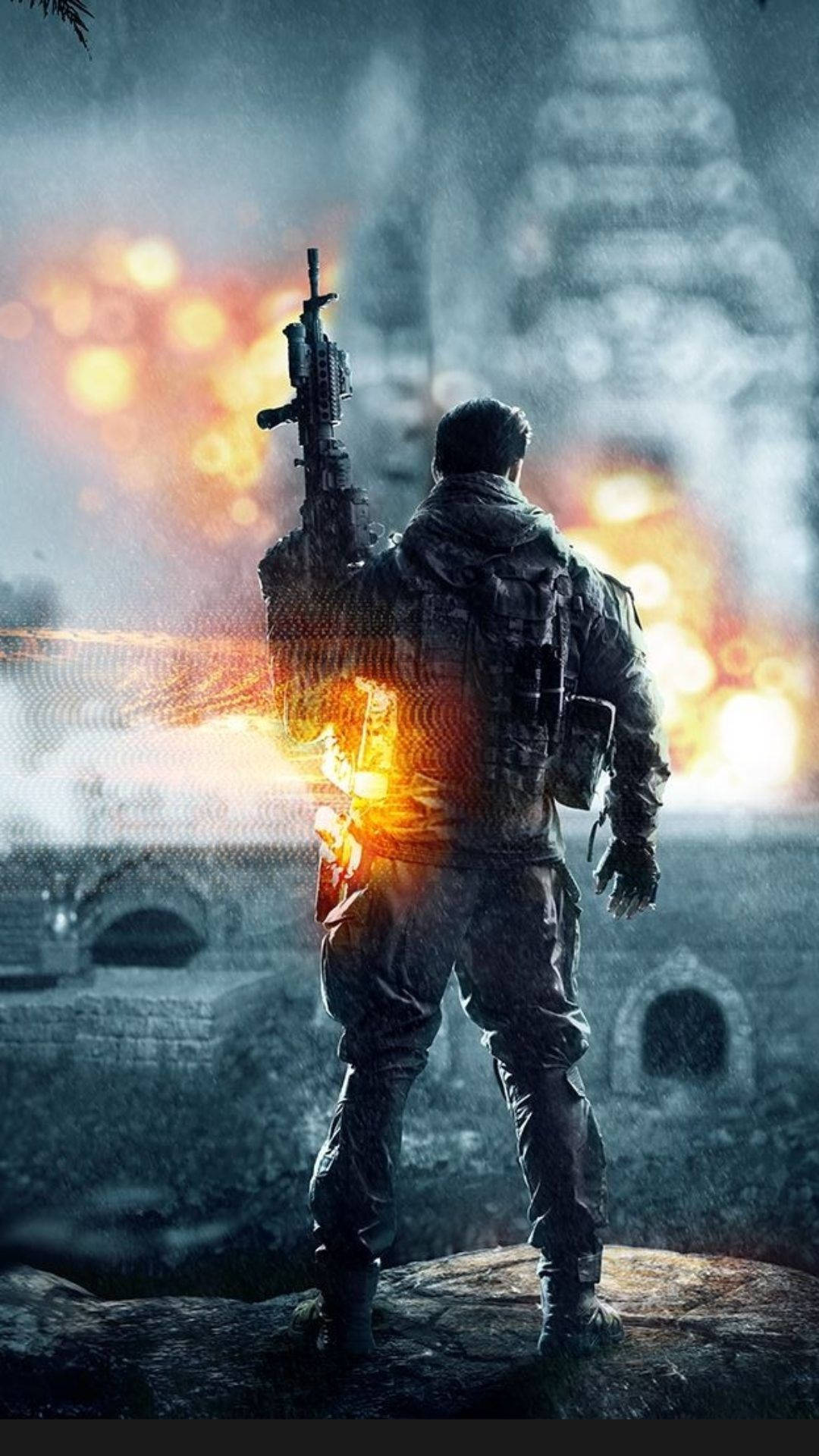 Download iPhone Gaming Battlefield 4 Soldier Wallpaper