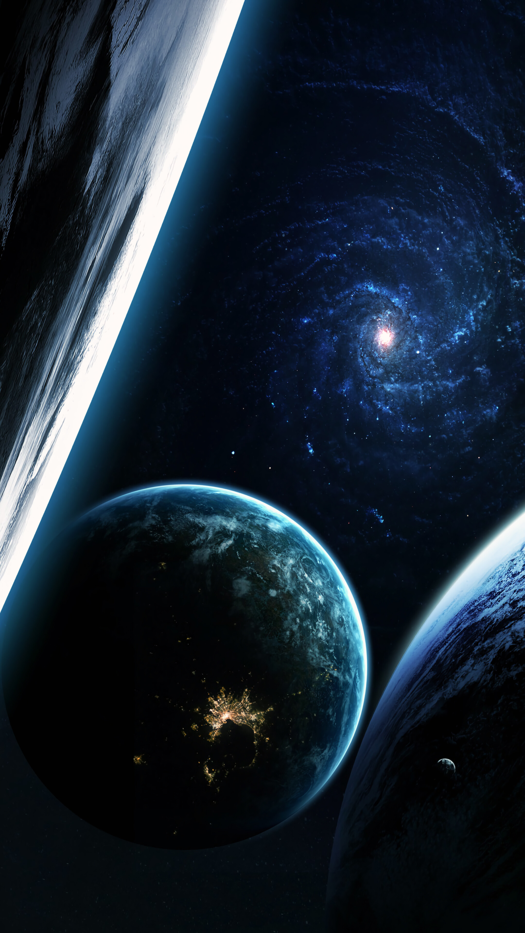 Galaxy, Planets, Stars, Space, 4k Gallery HD Wallpaper