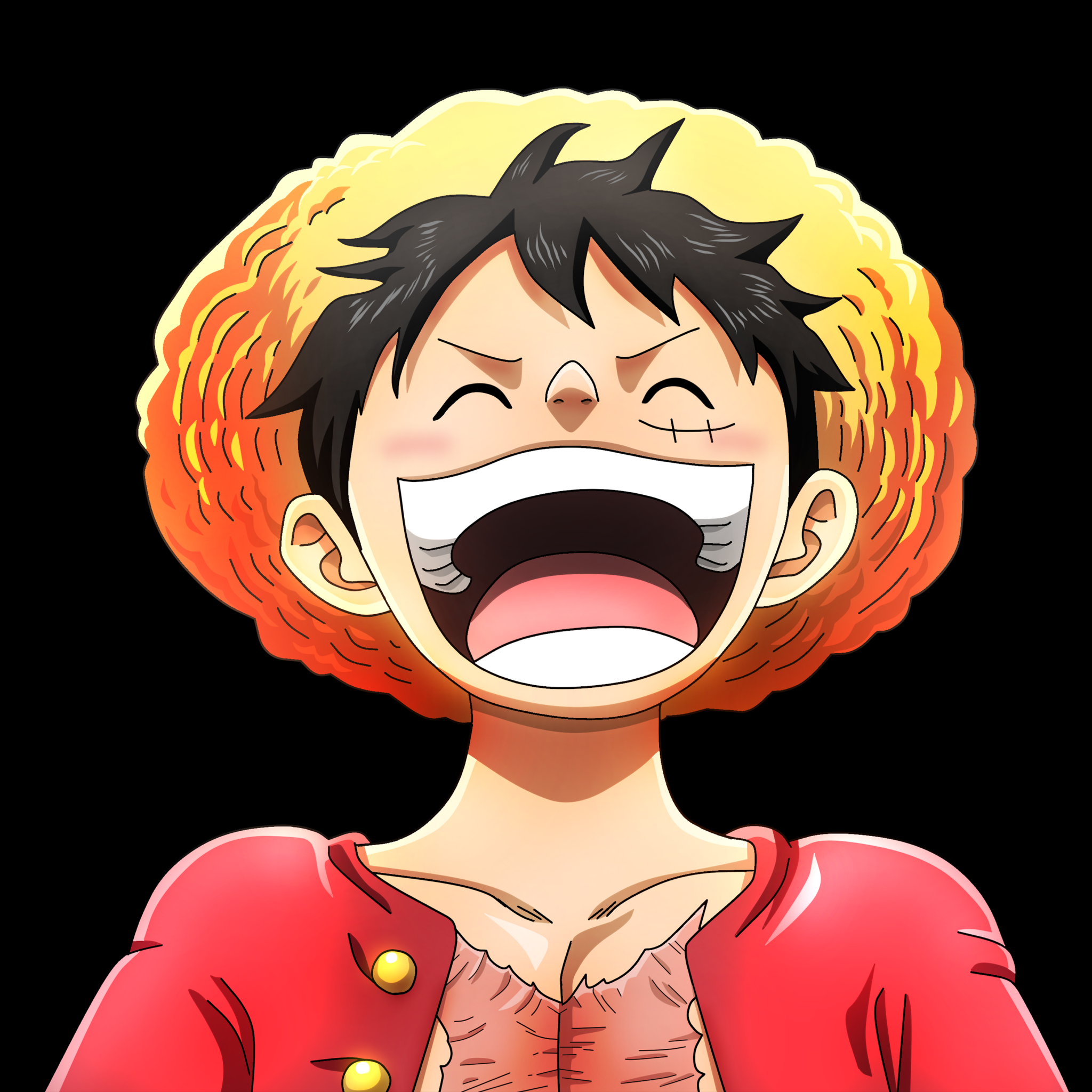 Luffy Wallpaper 4K, Laughing, One Piece, 5K