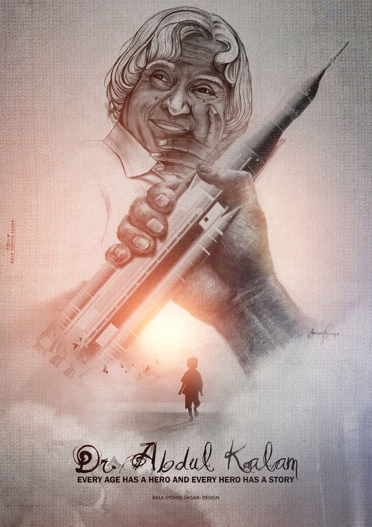 Art tribute to Dr. A.P.J. Abdul kalam sir