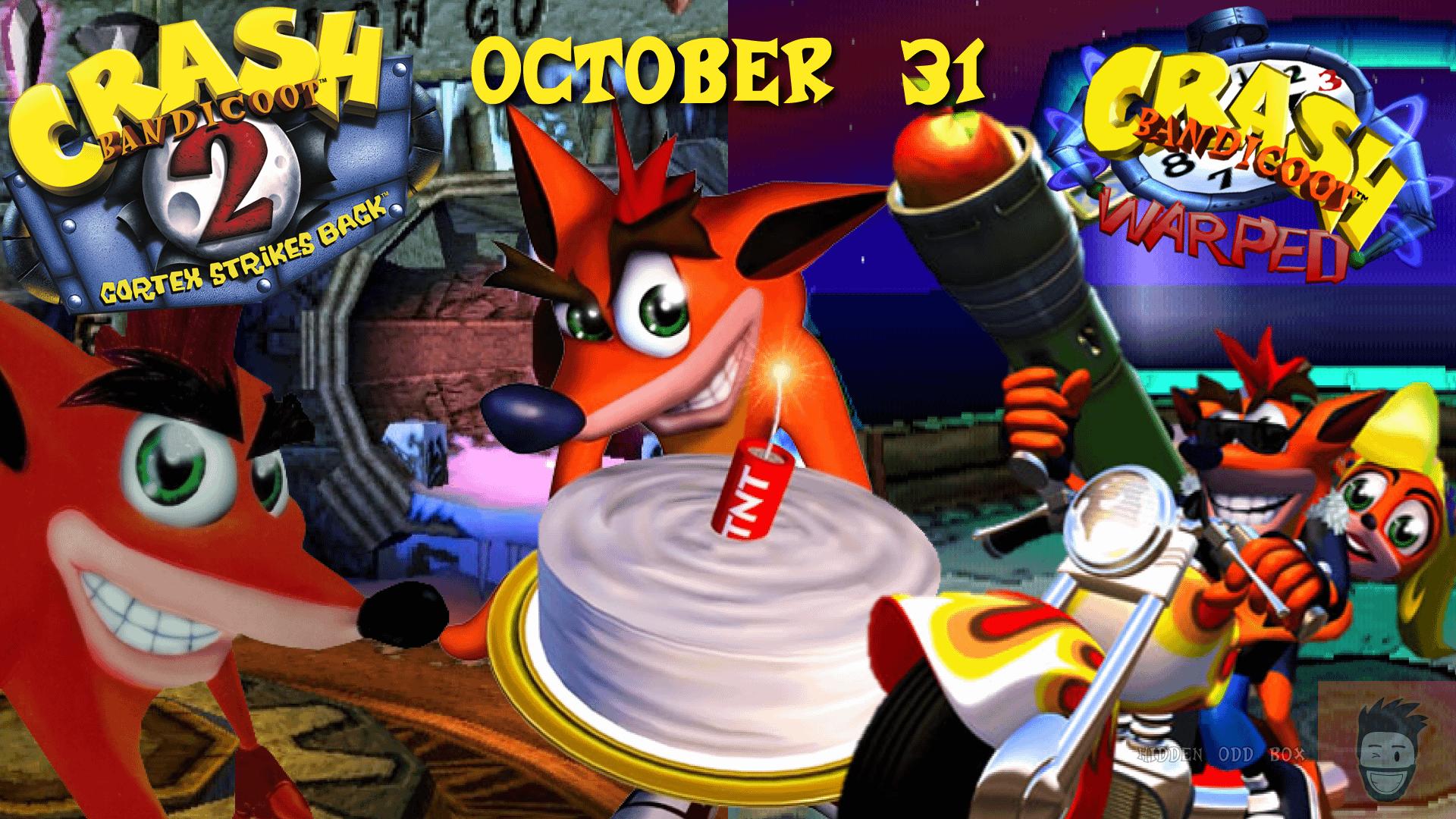 Crash Bandicoot 2 and 3 released on October 31! (CSB 1997 1998)