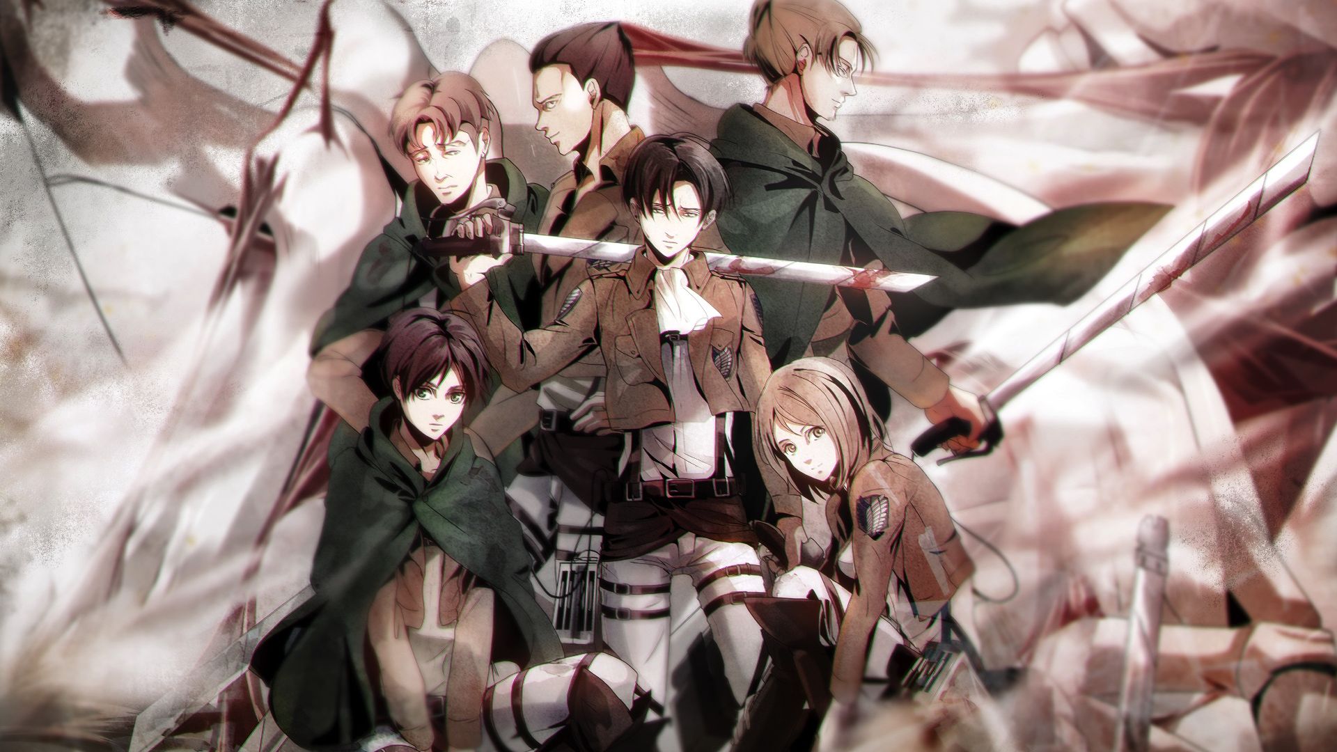 Desktop Wallpaper Attack On Titan, All Characters, Anime, HD Image, Picture, Background, 944a09