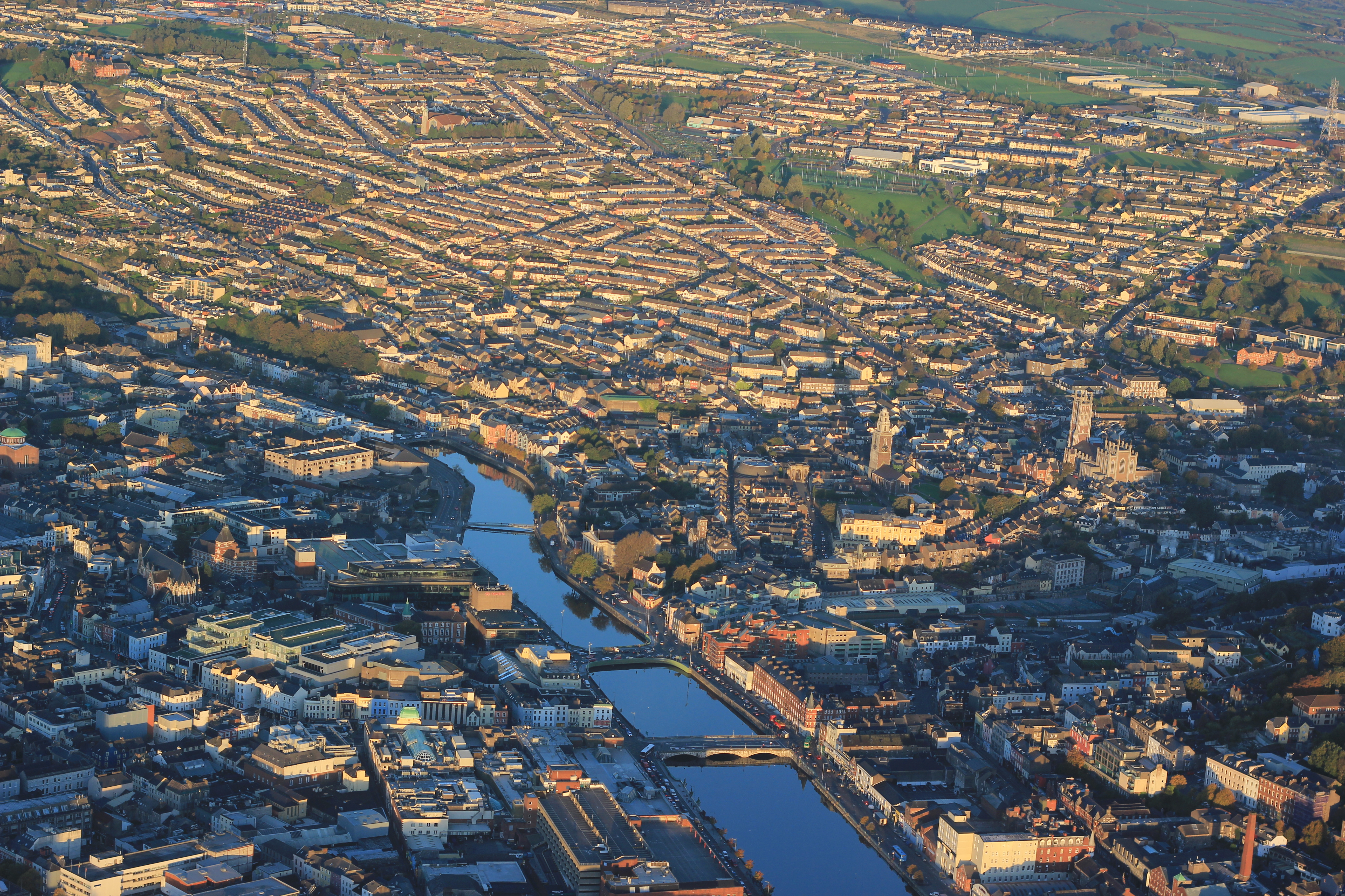 Wallpaper, cork, Ireland, Canon, 550d, aerial, birds, eye, view, cessna, cityscape, urban 5184x3456