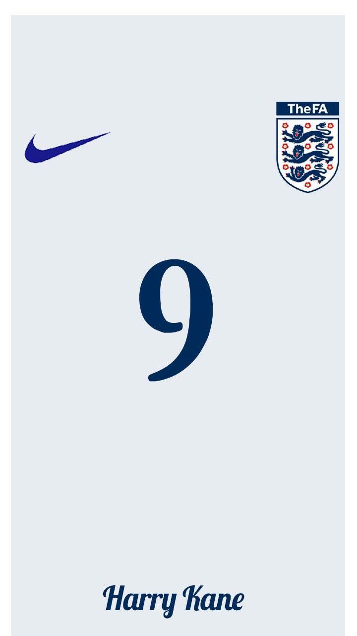 England Number nine, Harry Kane wallpaper. England badge, England shirt, England football team
