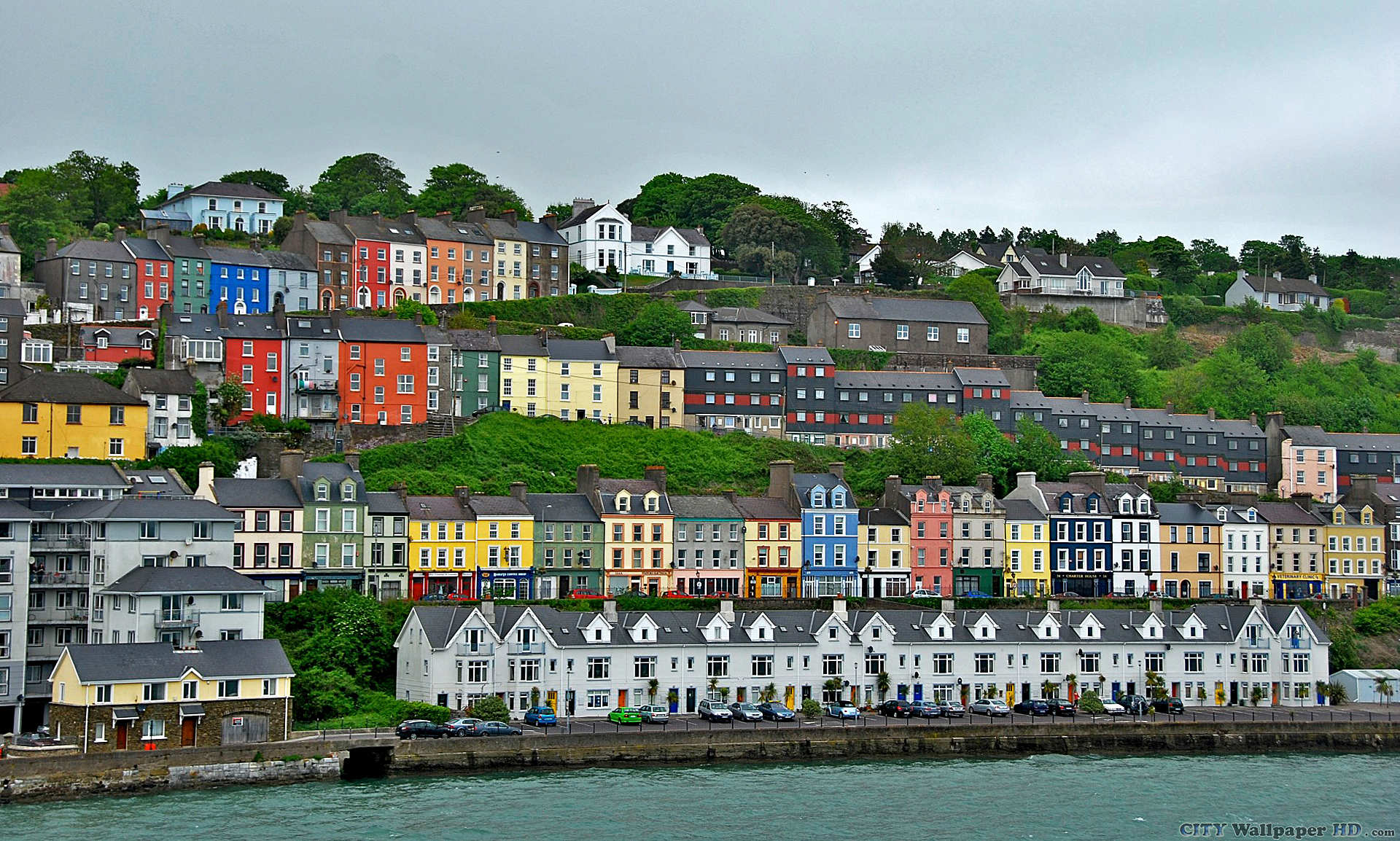 Ireland wallpaper. HD image cities in the world for free. Ireland, the buildings, the promenade