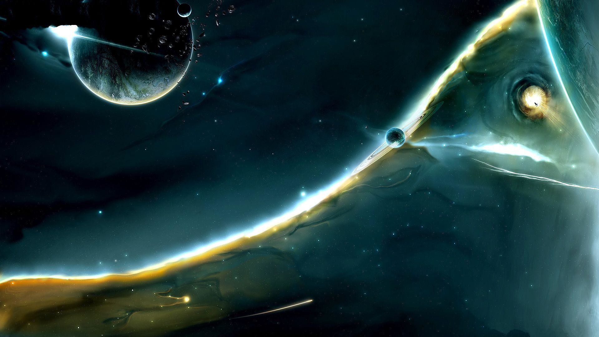 Trippy Space Background