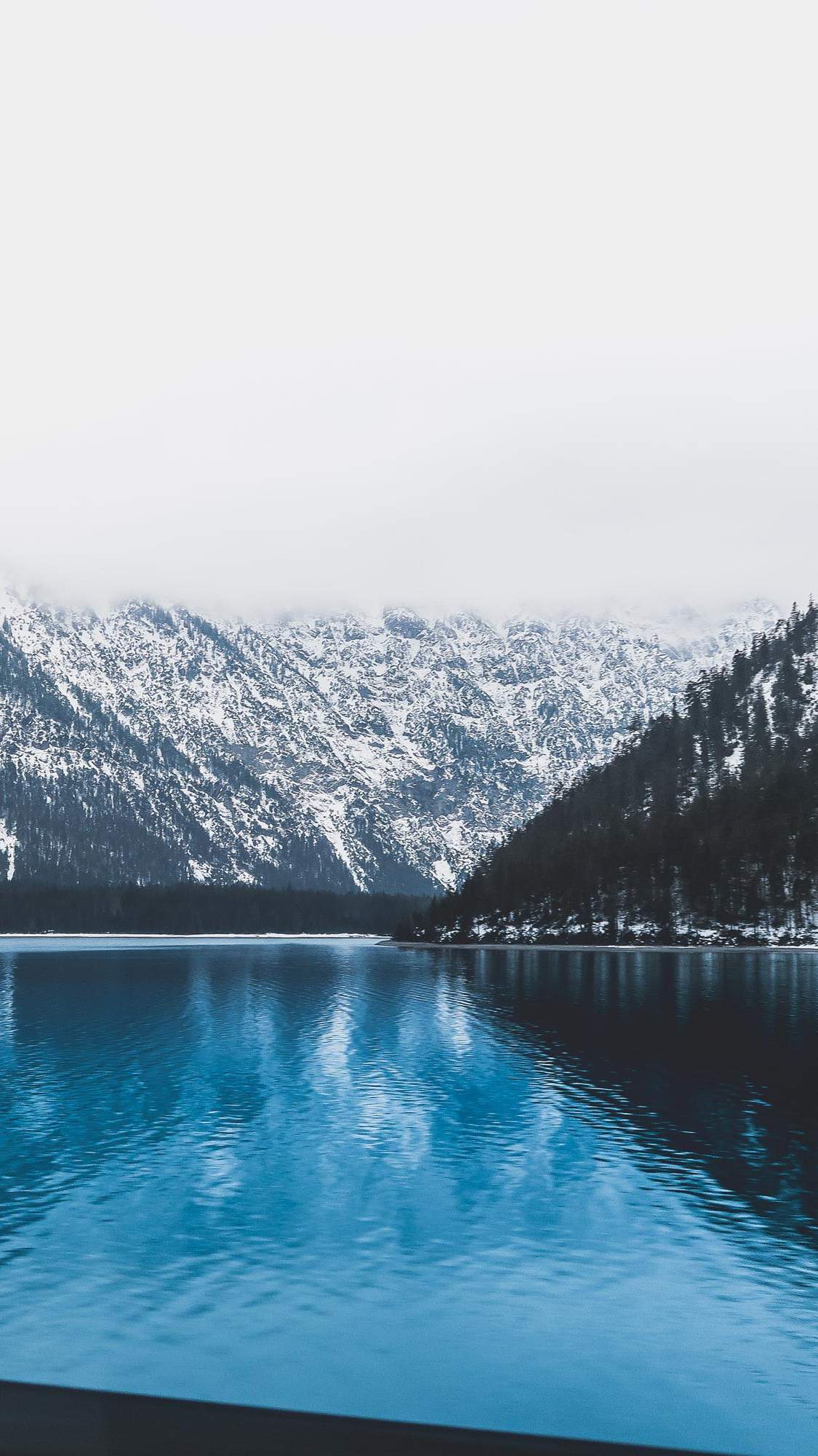 Blue Lake in Austria Winter iPhone Wallpaper Wallpaper, iPhone Wallpaper