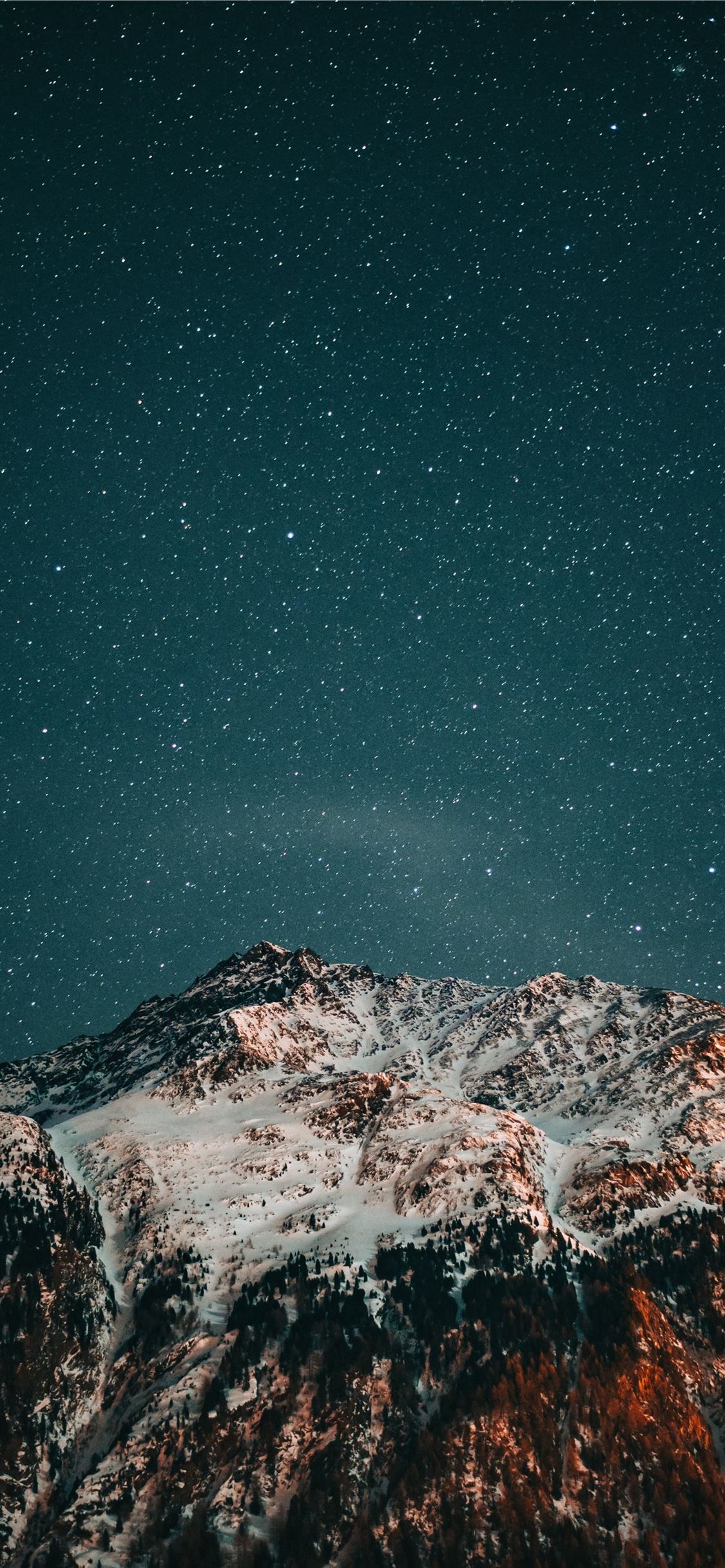 snow covered mountain under starry night #nature #grey #Outerspace #space #mountai. Phone wallpaper image, Unique iphone wallpaper, Starry night iphone wallpaper