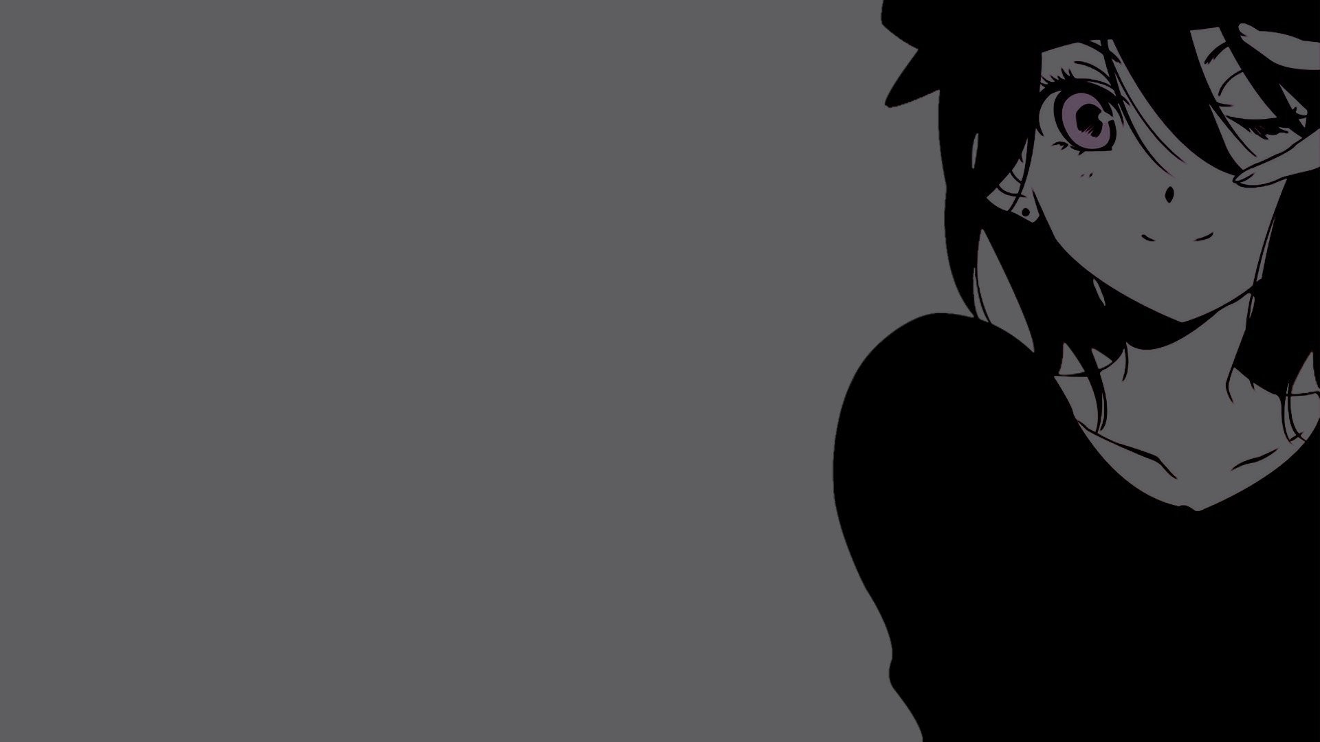 Anime Black and White Wallpaper