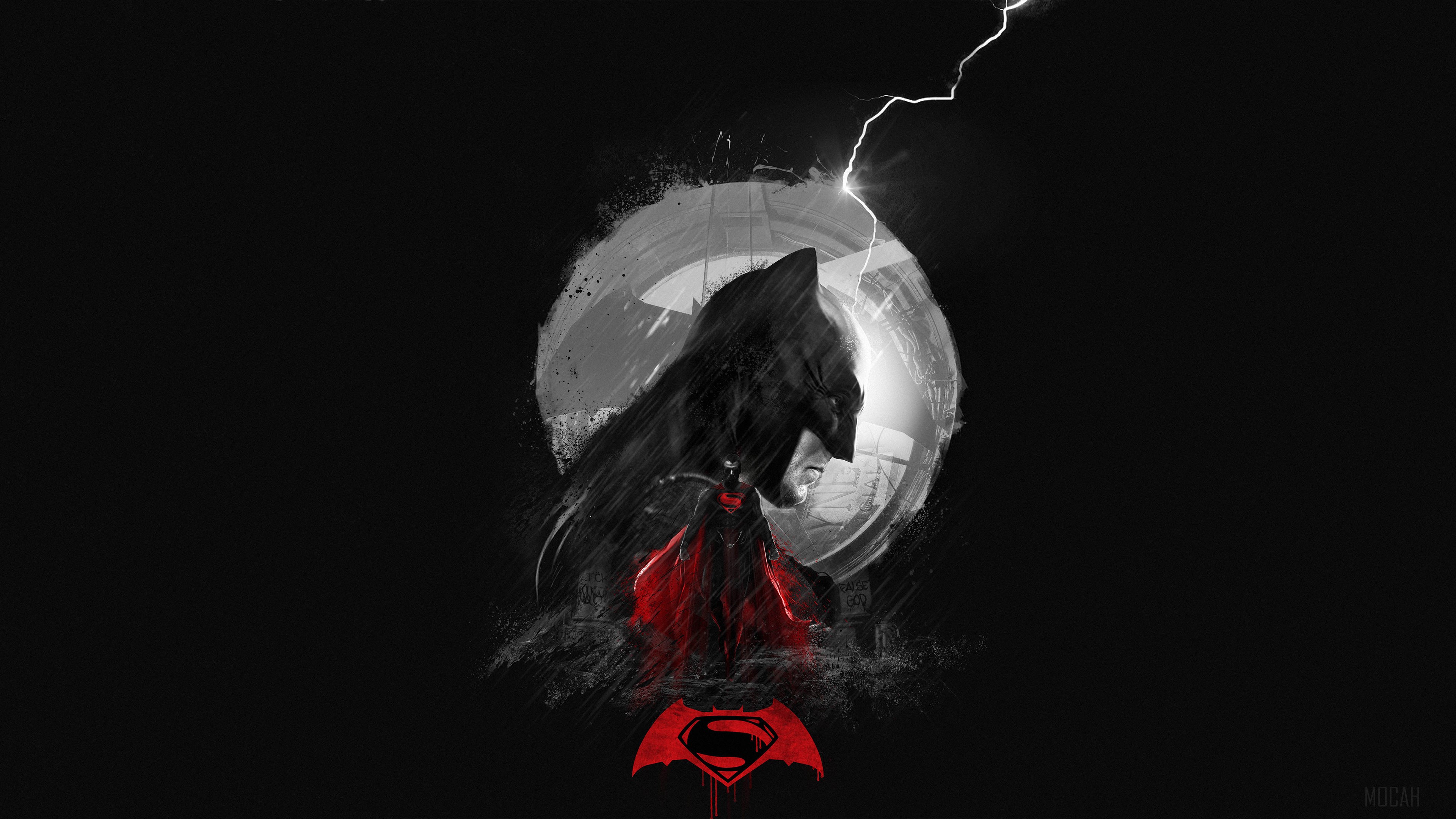 Batman Superman Minimal Art 4k Gallery HD Wallpaper