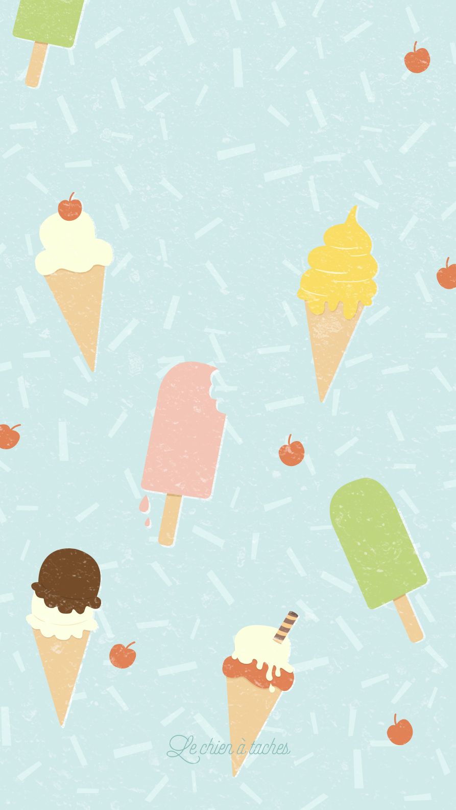 Ice Cream Pastel iPhone Home Wallpaper. iPhone wallpaper, Vintage flowers wallpaper, iPhone wallpaper themes