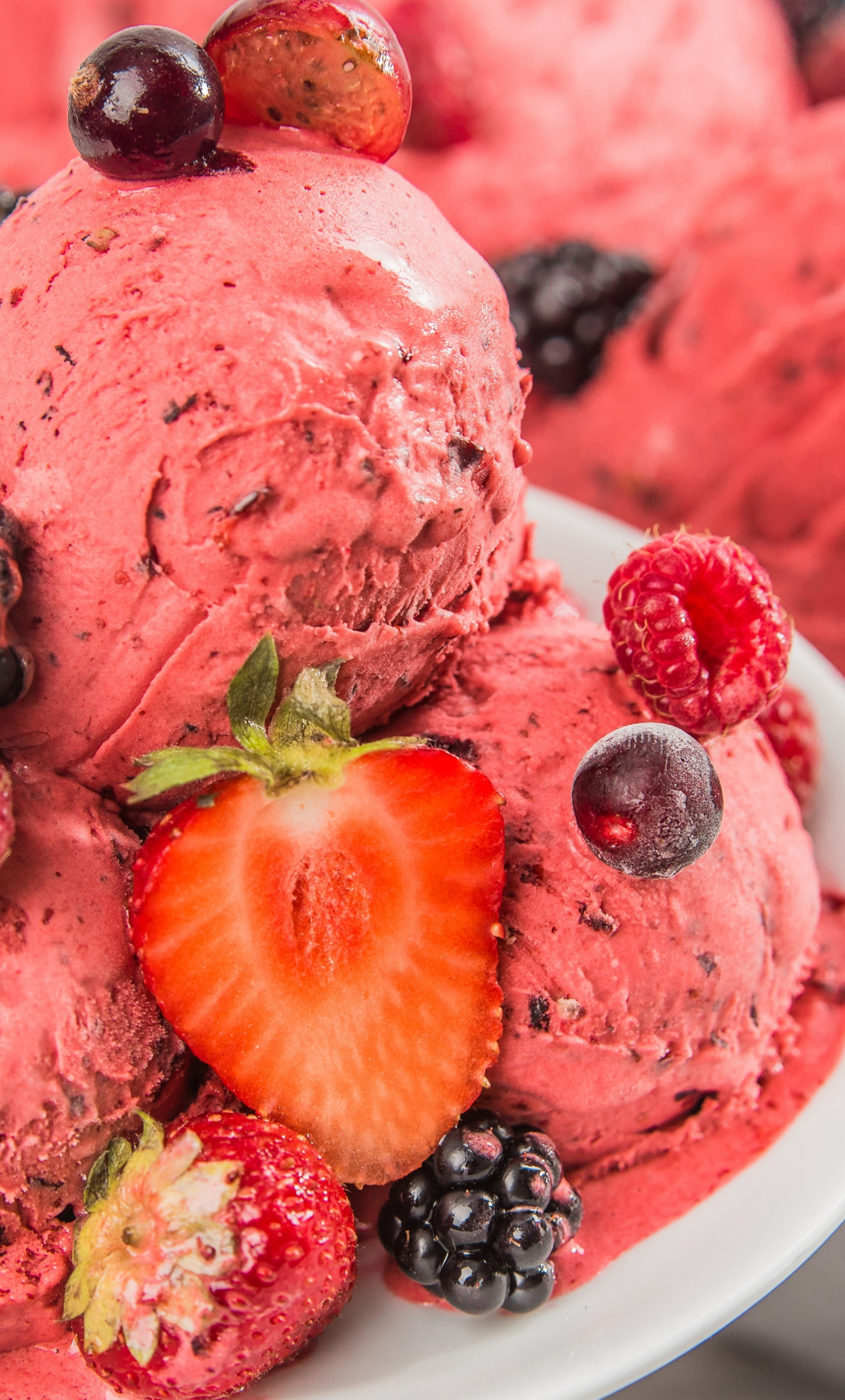 Download wallpaper 1280x2120 summer, dessert, fruits, ice cream, iphone 6 plus, 1280x2120 HD background, 5186