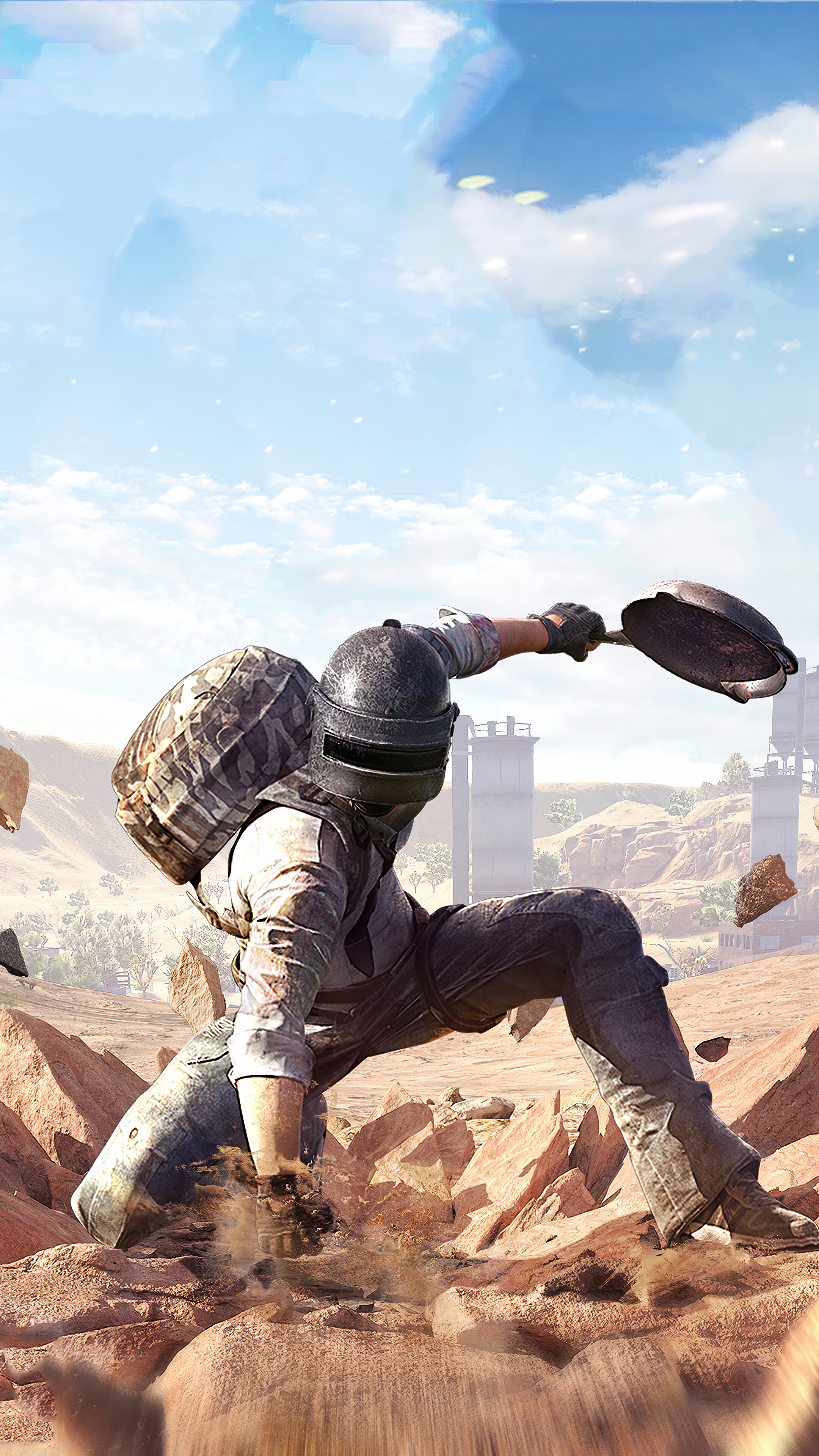 PUBG, Pan, Helmet, 4k Gallery HD Wallpaper