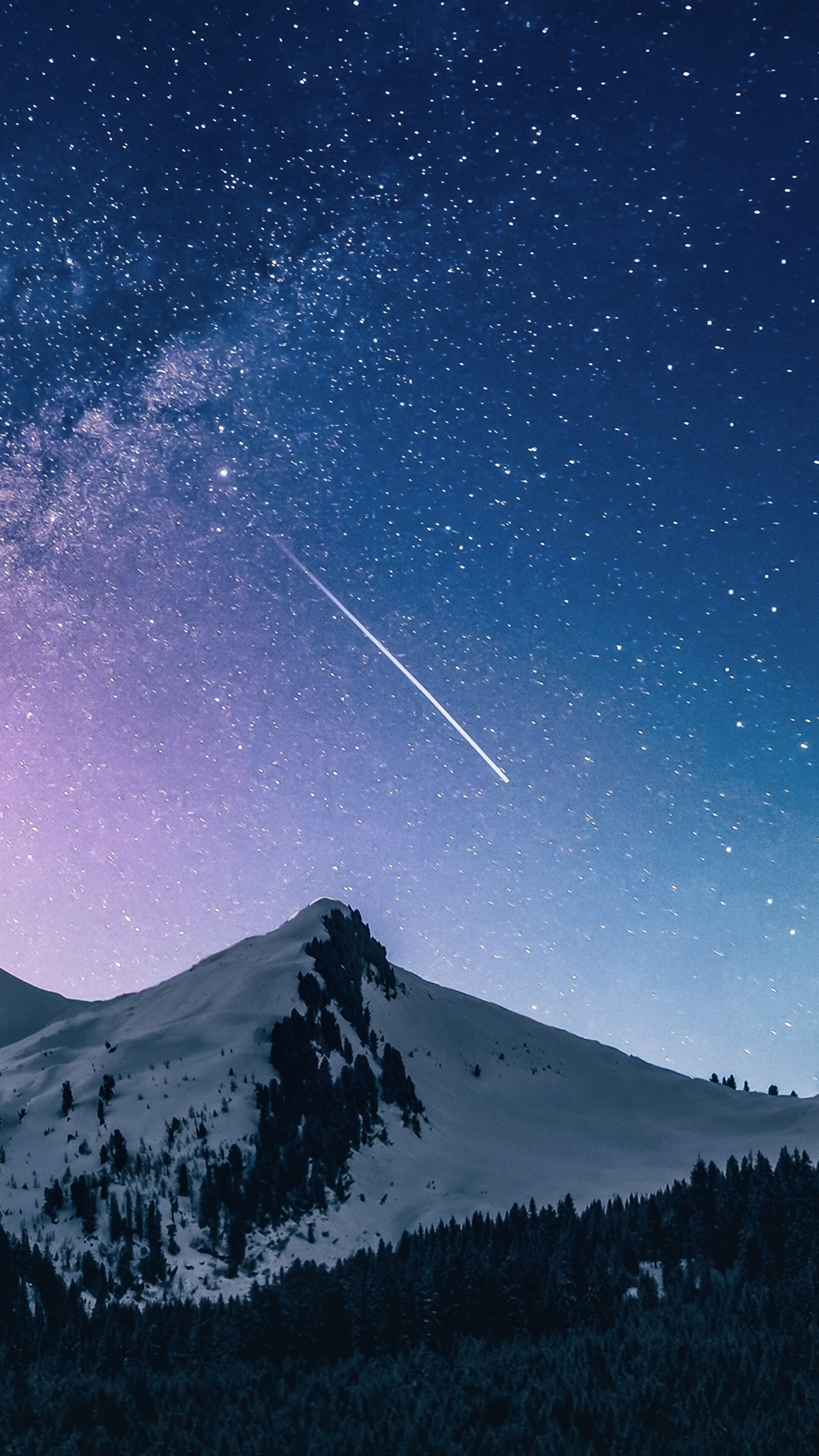 Night, Sky, Stars, Mountain, Scenery, Milky Way, 4k Gallery HD Wallpaper