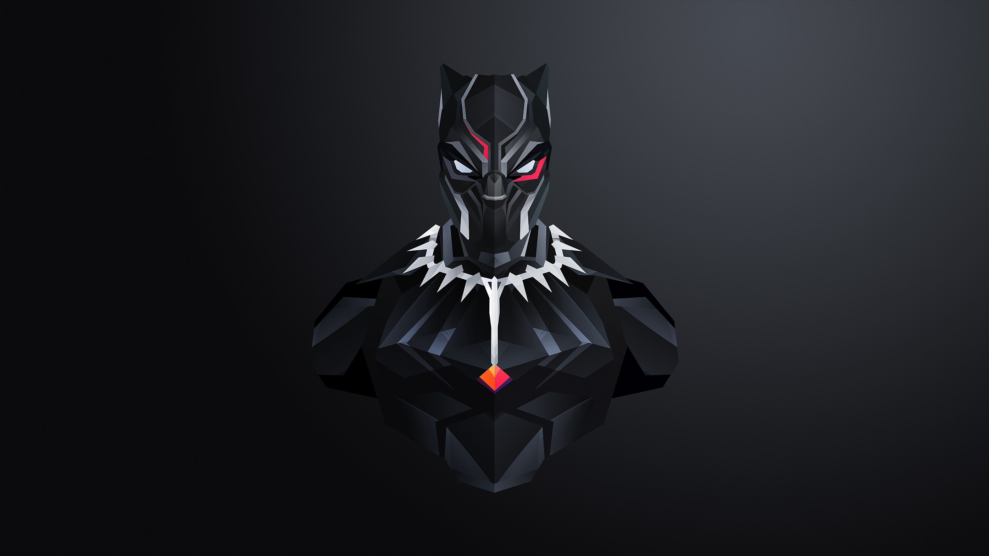 Wallpaper 4k Black Panther Minimal 4K Wallpaper