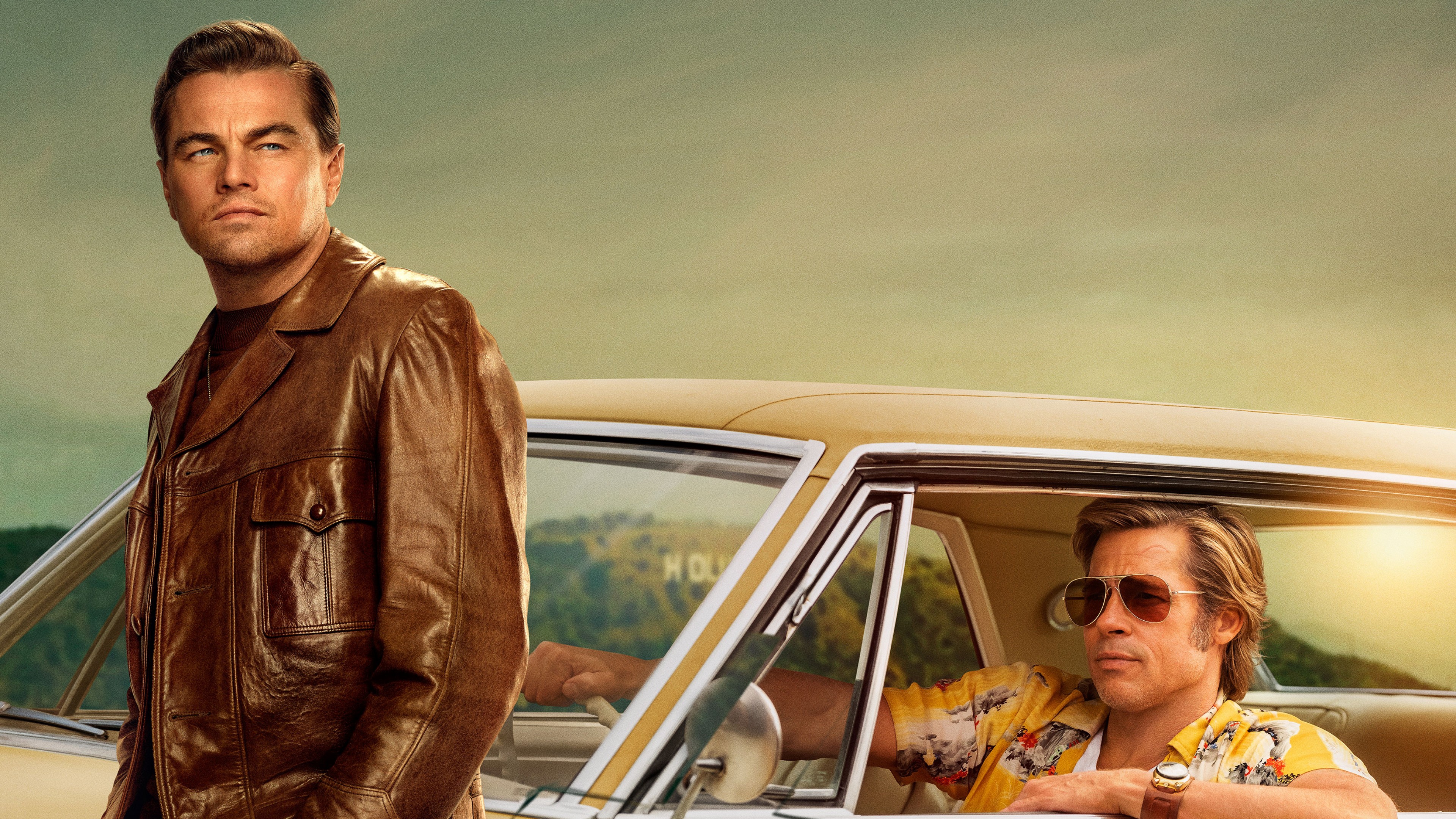 Wallpaper Once Upon A Time In Hollywood, Brad Pitt, Leonardo DiCaprio, 4K, Movies