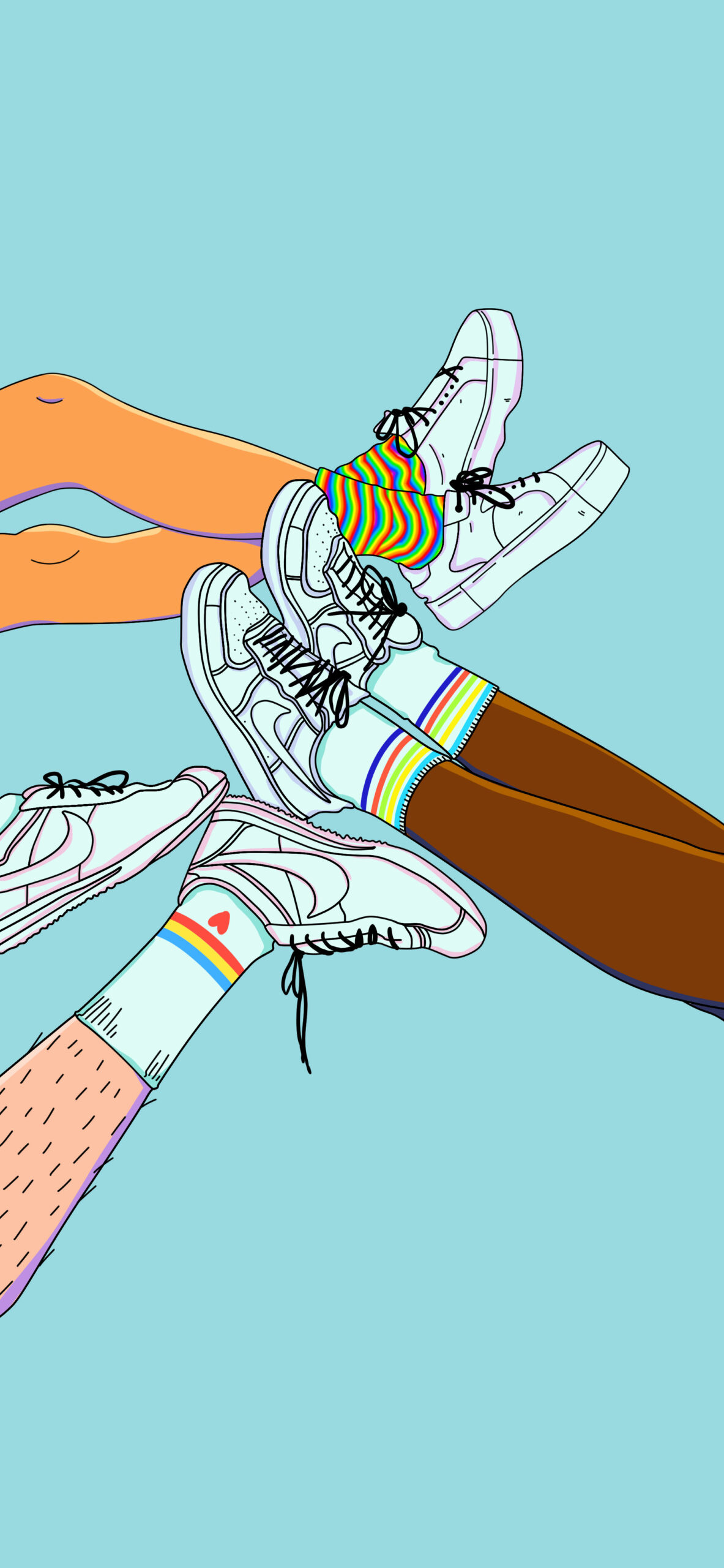 Nike Air Sneakerhead Blue Wallpaper