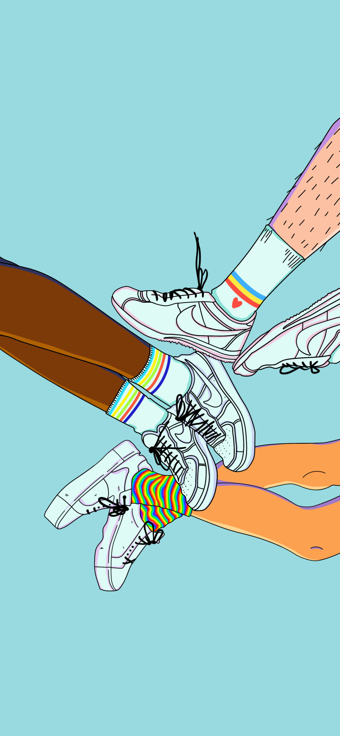 Nike Air Sneakerhead Blue Wallpaper
