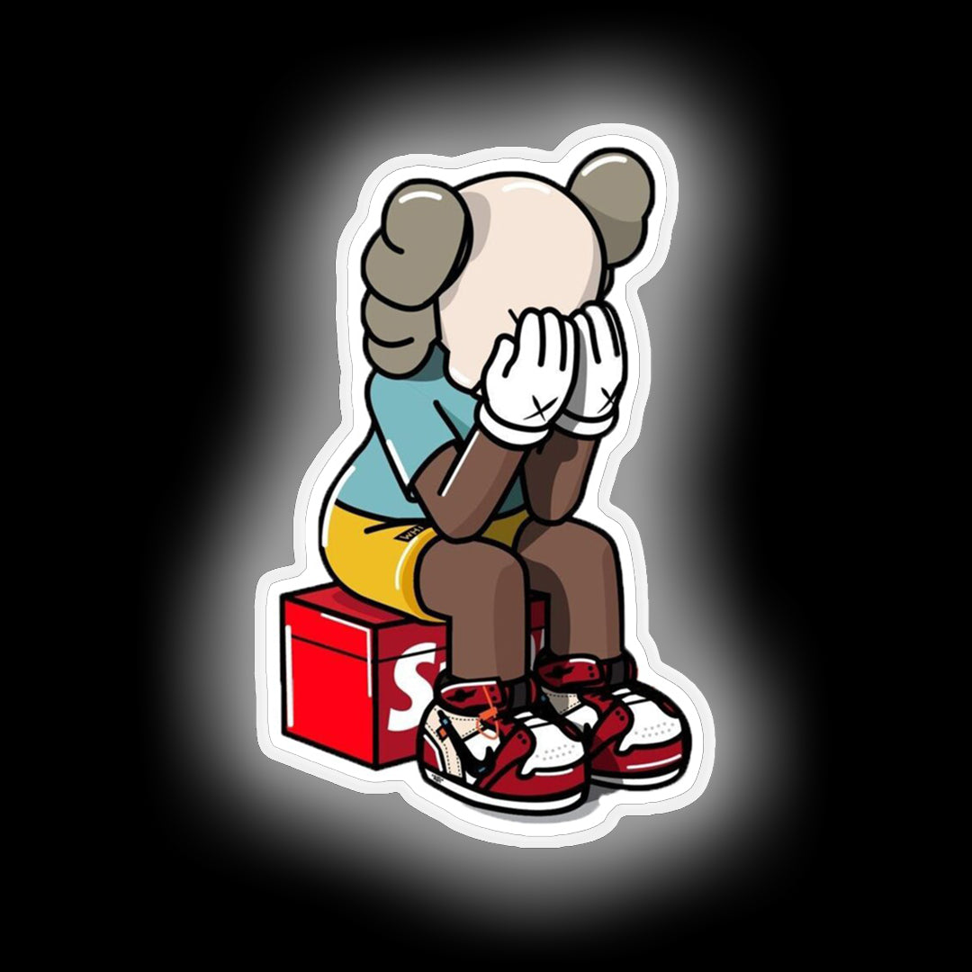 Kaws Sneakerhead neon signs. Sneakerhead led lights