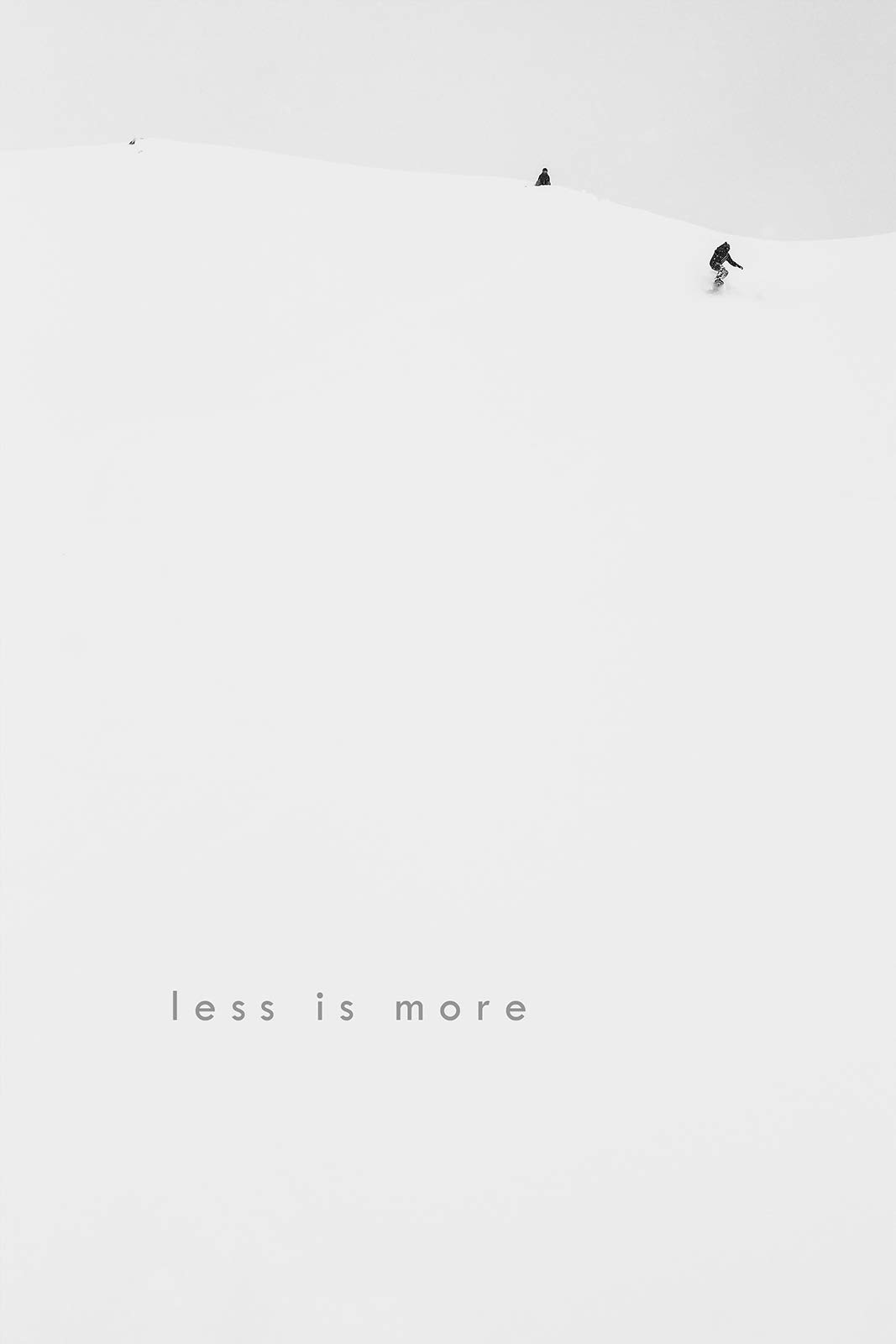 Lustre Paper is More Poster Print Quote Wall Home Decor Motivation Snow Board Skiing Ski Slope: 12 x 8 Inches, Home & Kitchen