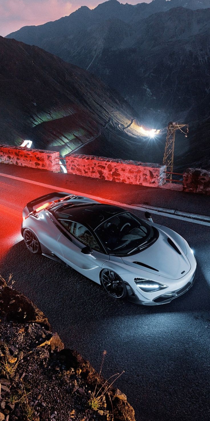 White Car, On Road, Top View, McLaren 720S Wallpaper. Super Cars, Car Wallpaper, Mustang Cars
