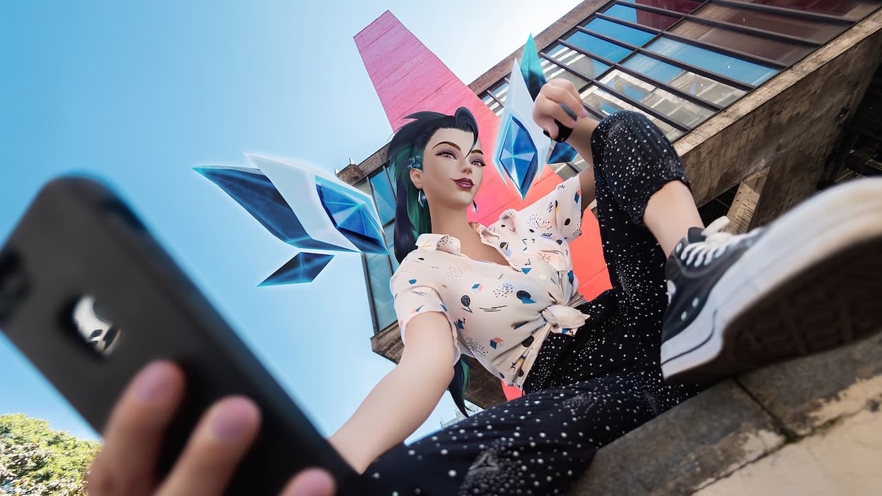 LOL K DA Kai'Sa Selfie League Of Legends PC DeskK Wallpaper & Artwork