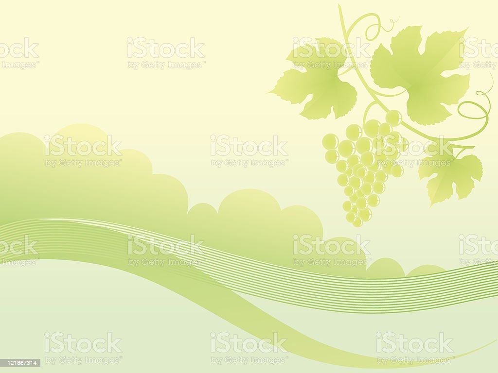 Beautiful Golden Grape Vine Background Stock Illustration Image Now, Art Product, Autumn