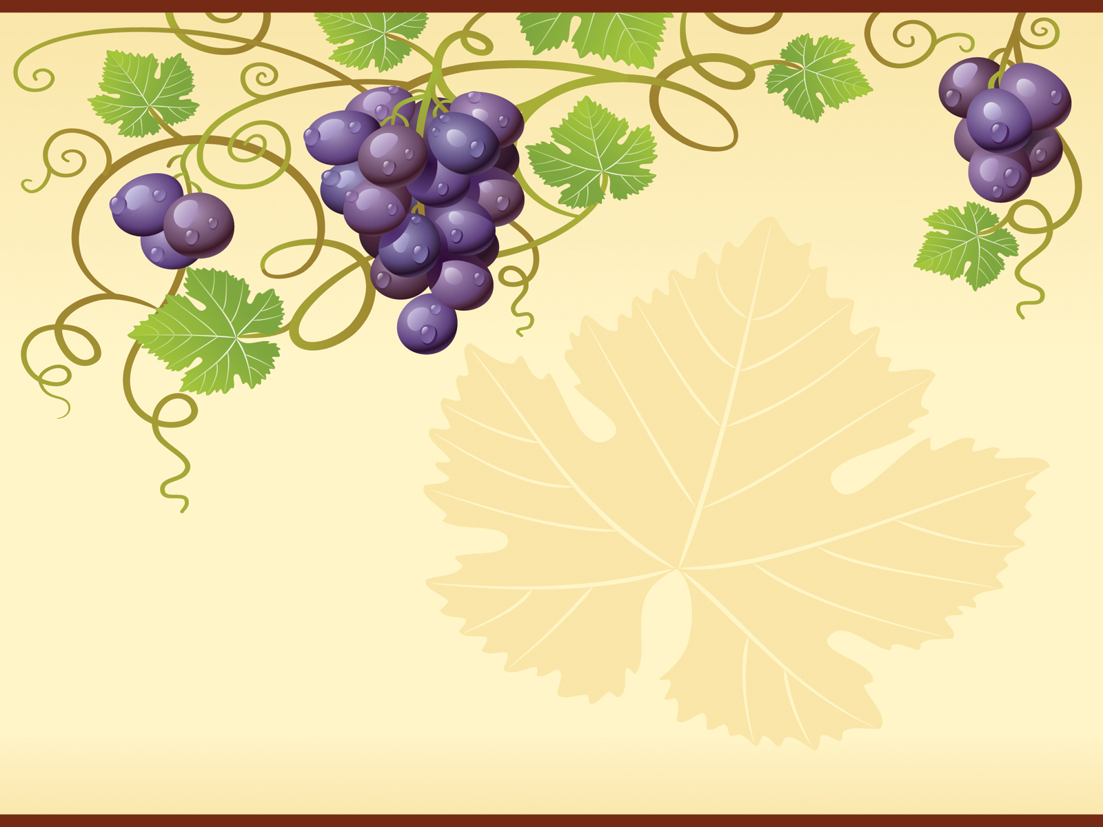 Nature Grape Vine for Foods Background. Foods & Drinks, Nature. Free PPT Grounds