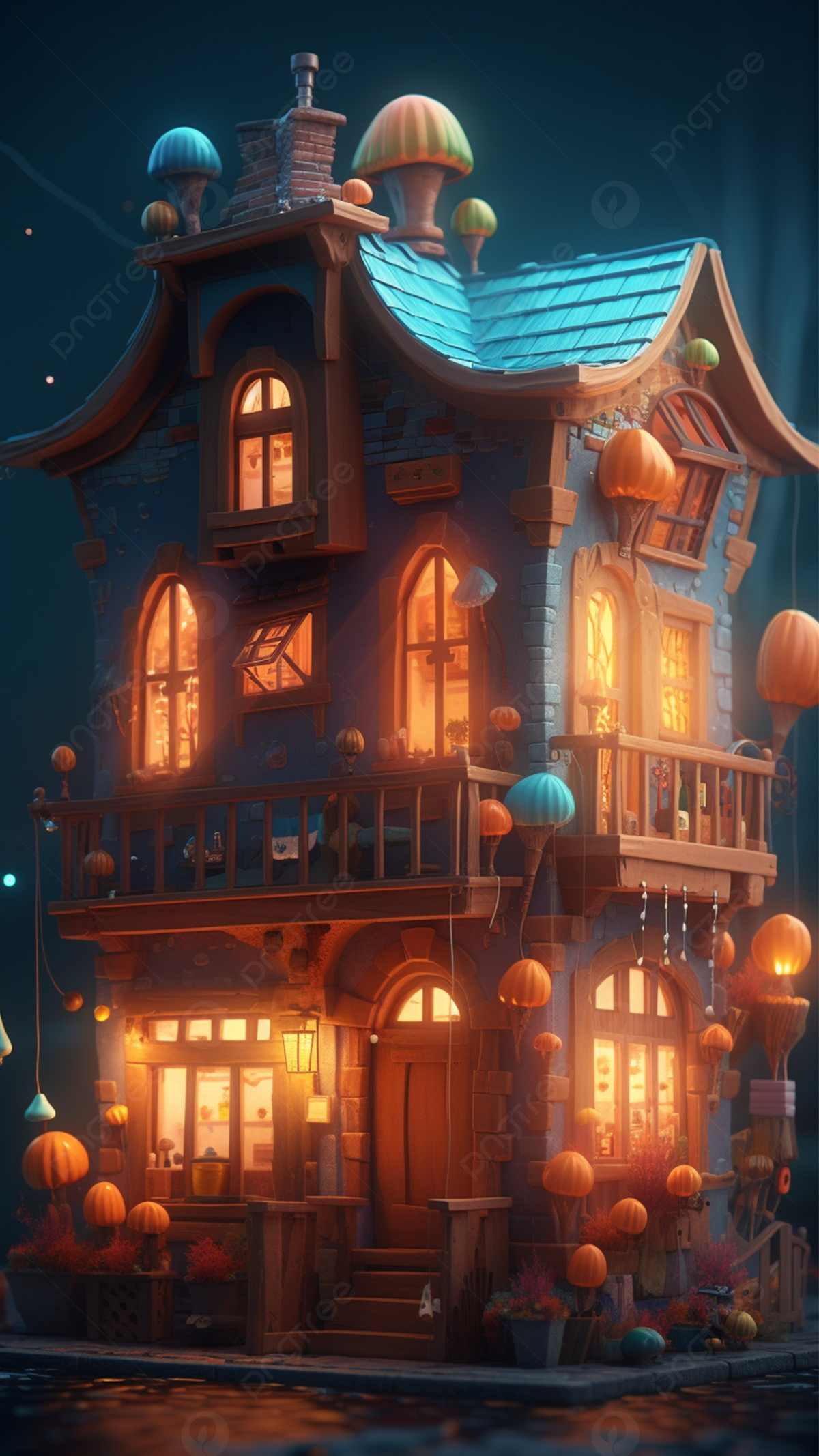 Building Night Retro Aesthetic Background Wallpaper Image For Free Download