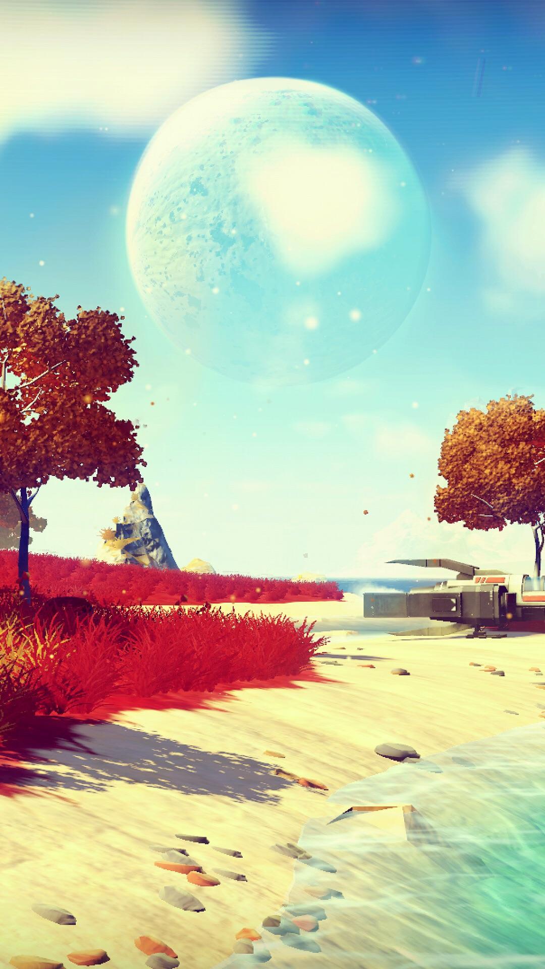 Here is a cool no man's sky mobile wallpaper I found online. I really liked it so I thought I'd share